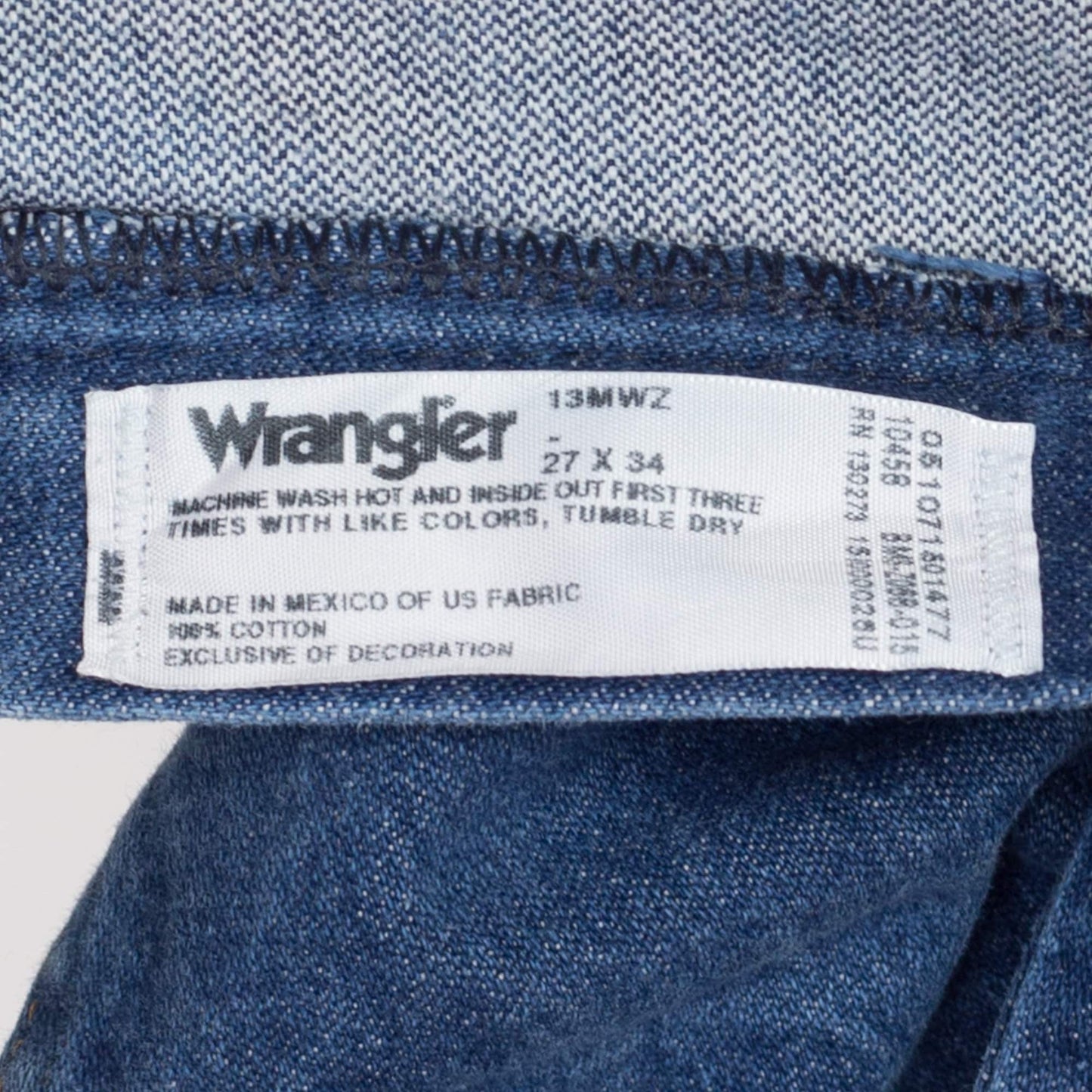 XS 90s Wrangler High Waisted Dark Wash Jeans | Vintage Denim Straight Leg Western Jeans