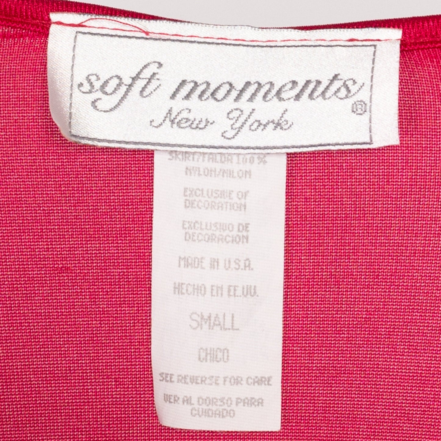 Small 90s Red Lace Bust Midi Slip Dress | Vintage Sheer Nightgown