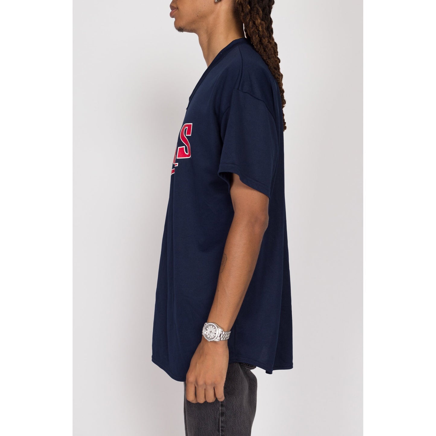 XL 90s Minnesota Twins MLB Majestic Baseball Jersey | Vintage Navy Blue Streetwear Athletic Uniform Shirt