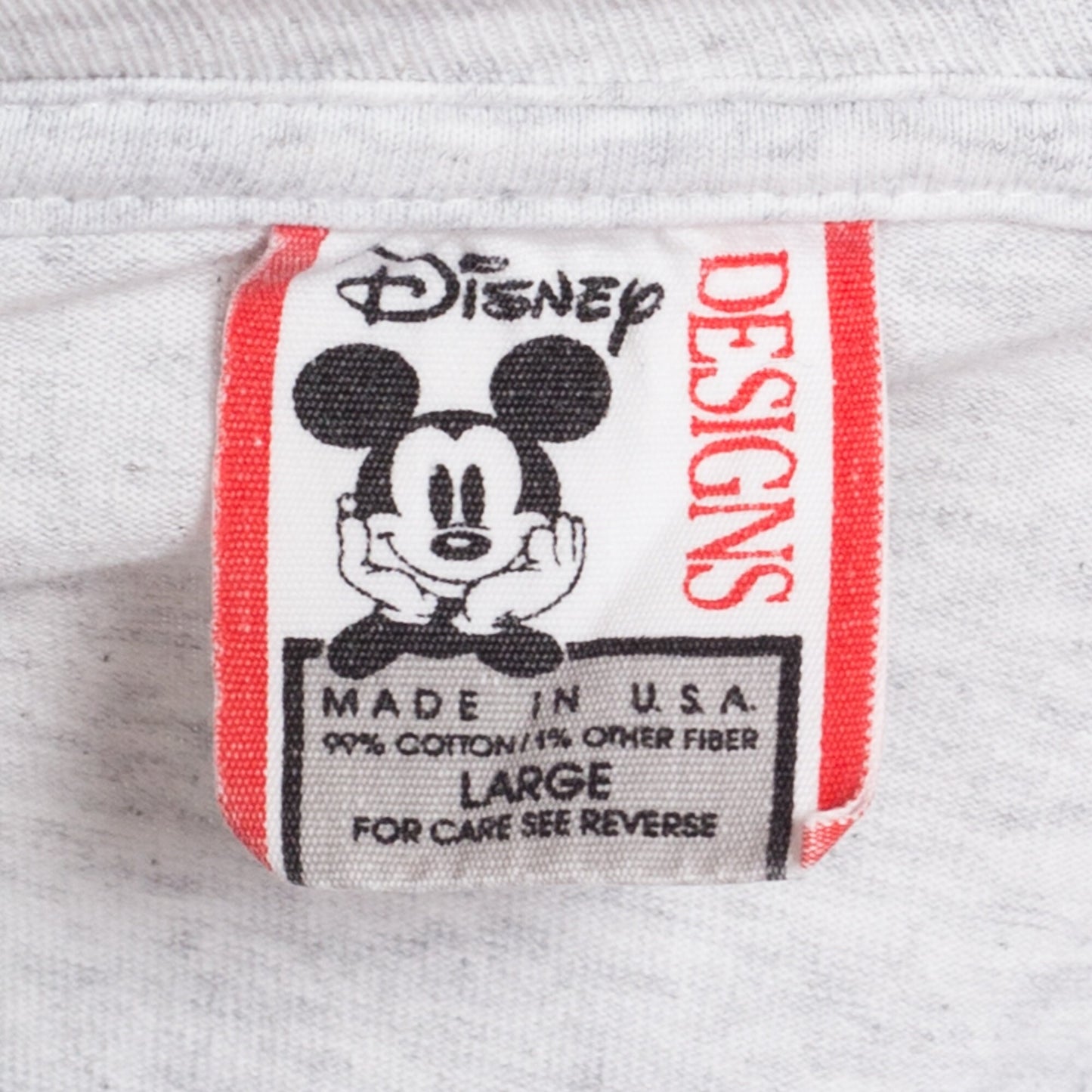 Medium 90s Mickey Mouse Disneyland T Shirt | Vintage Heather Grey Disney Cartoon Graphic Tee