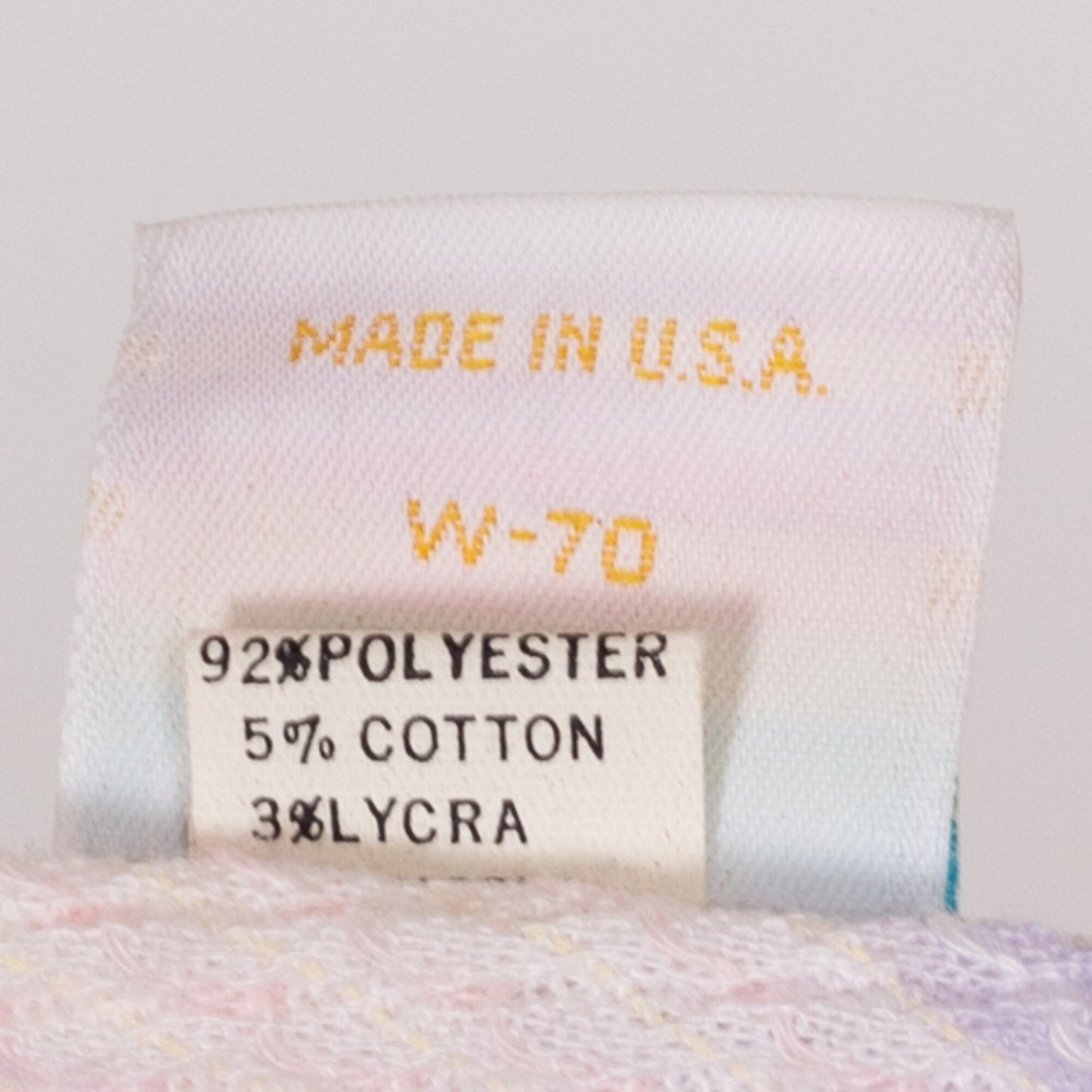 Medium 80s Wrangler Pastel Striped Knit Sleeveless Top | Vintage Fitted Stretchy Popcorn Tank