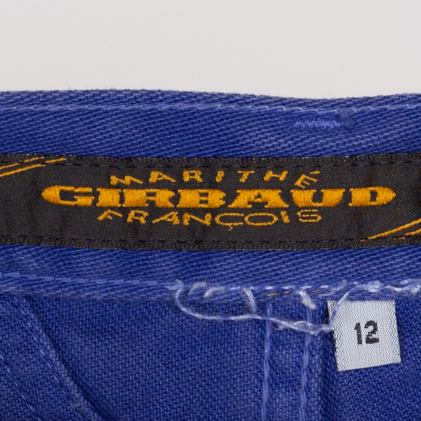 XS 90s Marithe Francois Girbaud Royal Blue Jean Shorts 25" | Vintage High Waisted Denim Mom Shorts