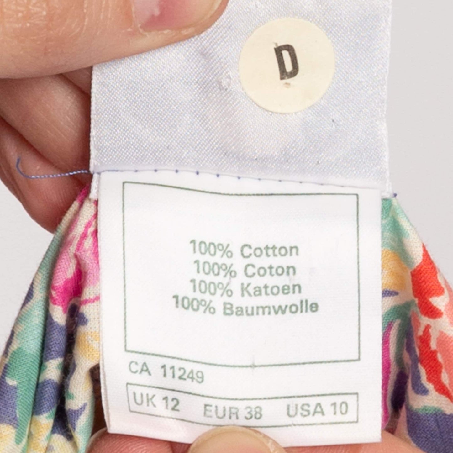 Medium 80s Laura Ashley Floral Fit & Flare Midi Dress | Vintage Pink Blue Puff Sleeve Retro Cotton Sundress