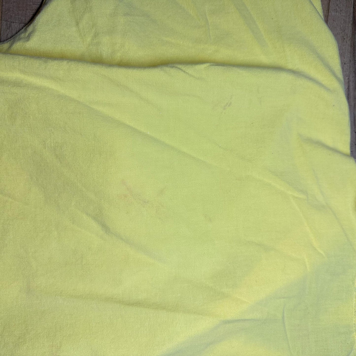 Large 80s Yellow Cotton Button Up Crop Top | Vintage Dolman Sleeve Collared Cropped Shirt