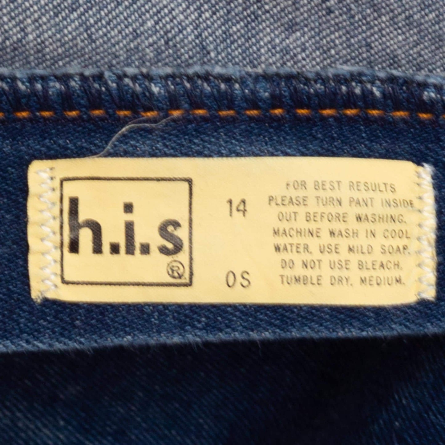 Medium 70s Chic by H.I.S. Dark Wash High Waisted Jeans 28"-29.5" | Vintage Stretch Denim Straight Leg Ankle Jeans