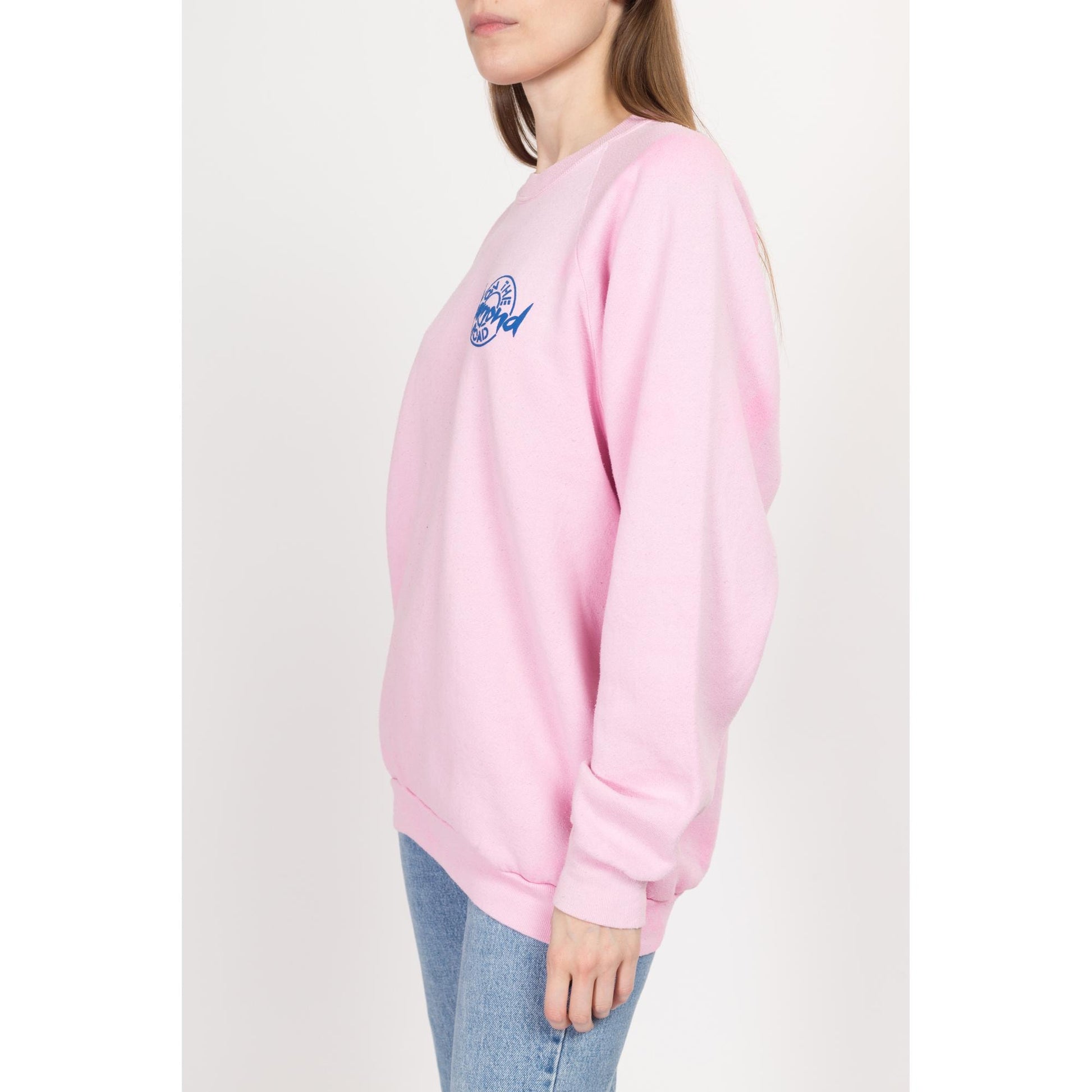 XL 90s Neil Diamond On The Road Pink Tour Sweatshirt | Vintage 1992 Raglan Sleeve Music Crewneck