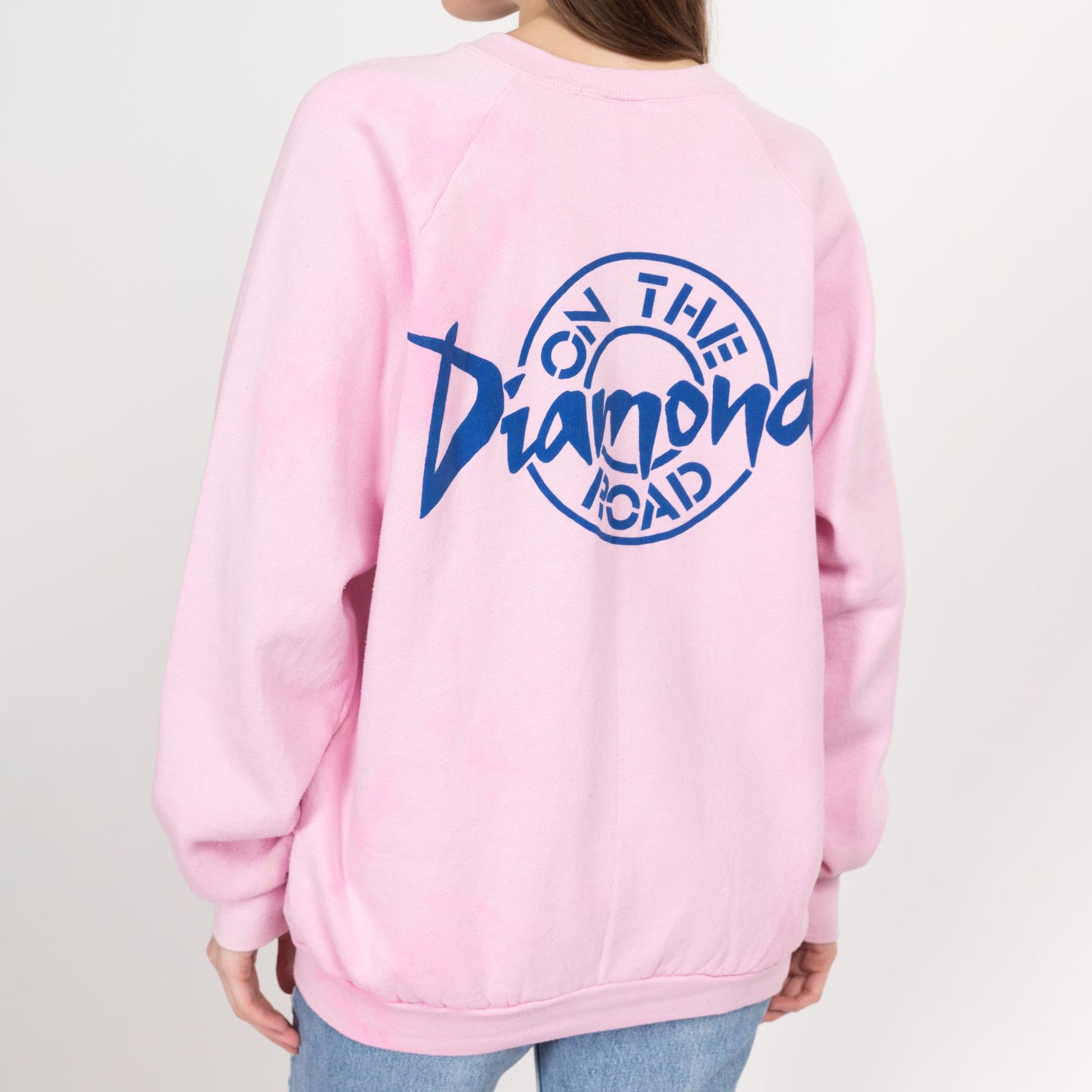 XL 90s Neil Diamond On The Road Pink Tour Sweatshirt | Vintage 1992 Raglan Sleeve Music Crewneck
