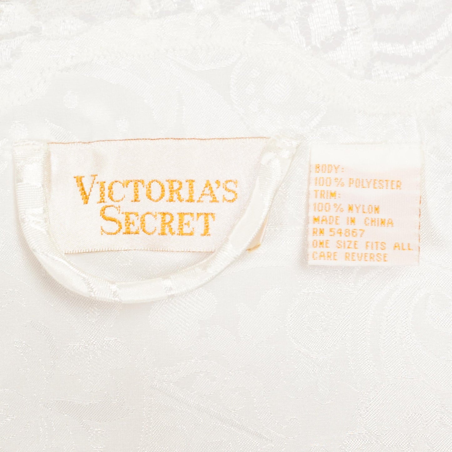 One Size 90s Victoria's Secret White Lace & Beaded Trim Robe | Vintage Boho Jacquard Dressing Gown Mini Loungewear Bridal Kimono