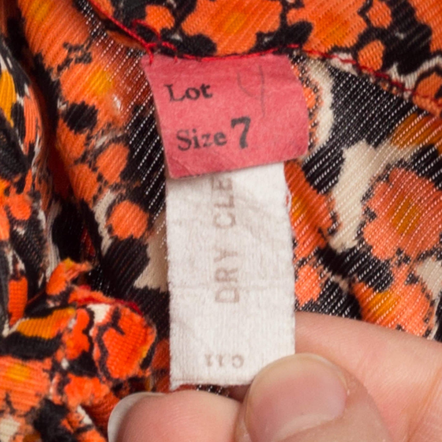XS 70s Boho Orange Floral Babydoll Mini Dress | Vintage Corset Tie A Line Long Sleeve Prairie Dress