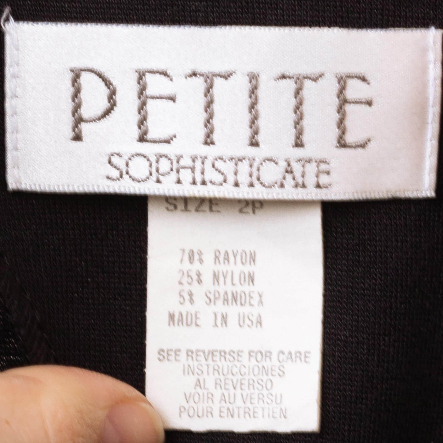 Vintage 90s Black Jersey Knit Mini Dress - Petite XS | Long Sleeve A Line Cocktail Party Dress
