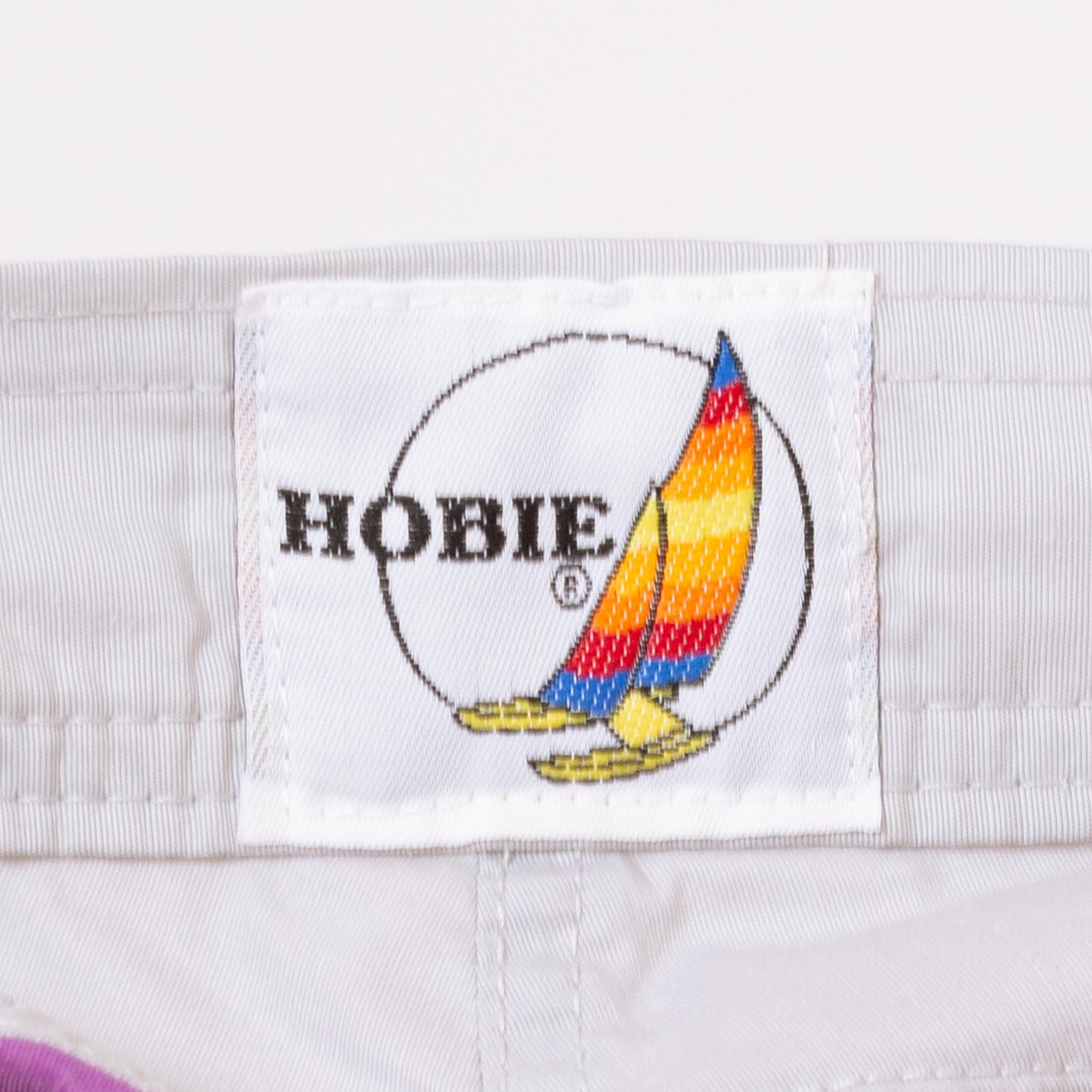 Vintage 80s Hobie Striped Swim Trunks - Small, 29" Waist | Unisex Board Shorts, Mid Rise Surfer Swimwear
