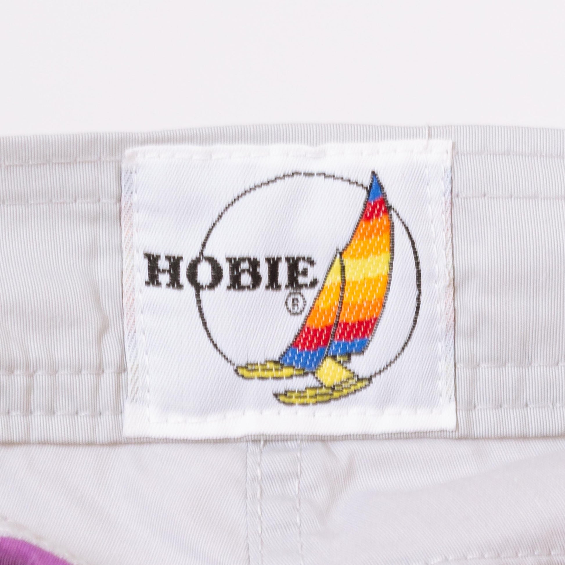 Vintage 80s Hobie Striped Swim Trunks - Small, 29" Waist | Unisex Board Shorts, Mid Rise Surfer Swimwear
