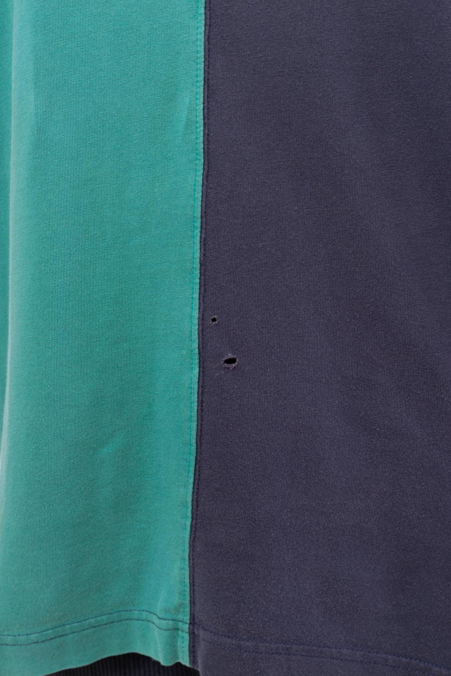 3 Vintage 90s Mickey Mouse Color Block Polo Shirt - Large | Blue Green Collared Disney Cartoon Streetwear Shirt