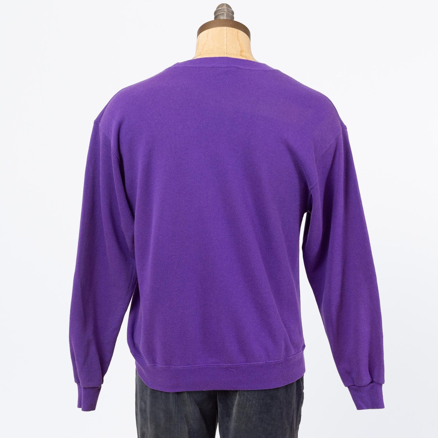 3 Vintage 90s Minnesota Vikings NFL Sweatshirt - Medium to Large | Purple Football Helmet Graphic Athletic Crewneck Pullover Sweater