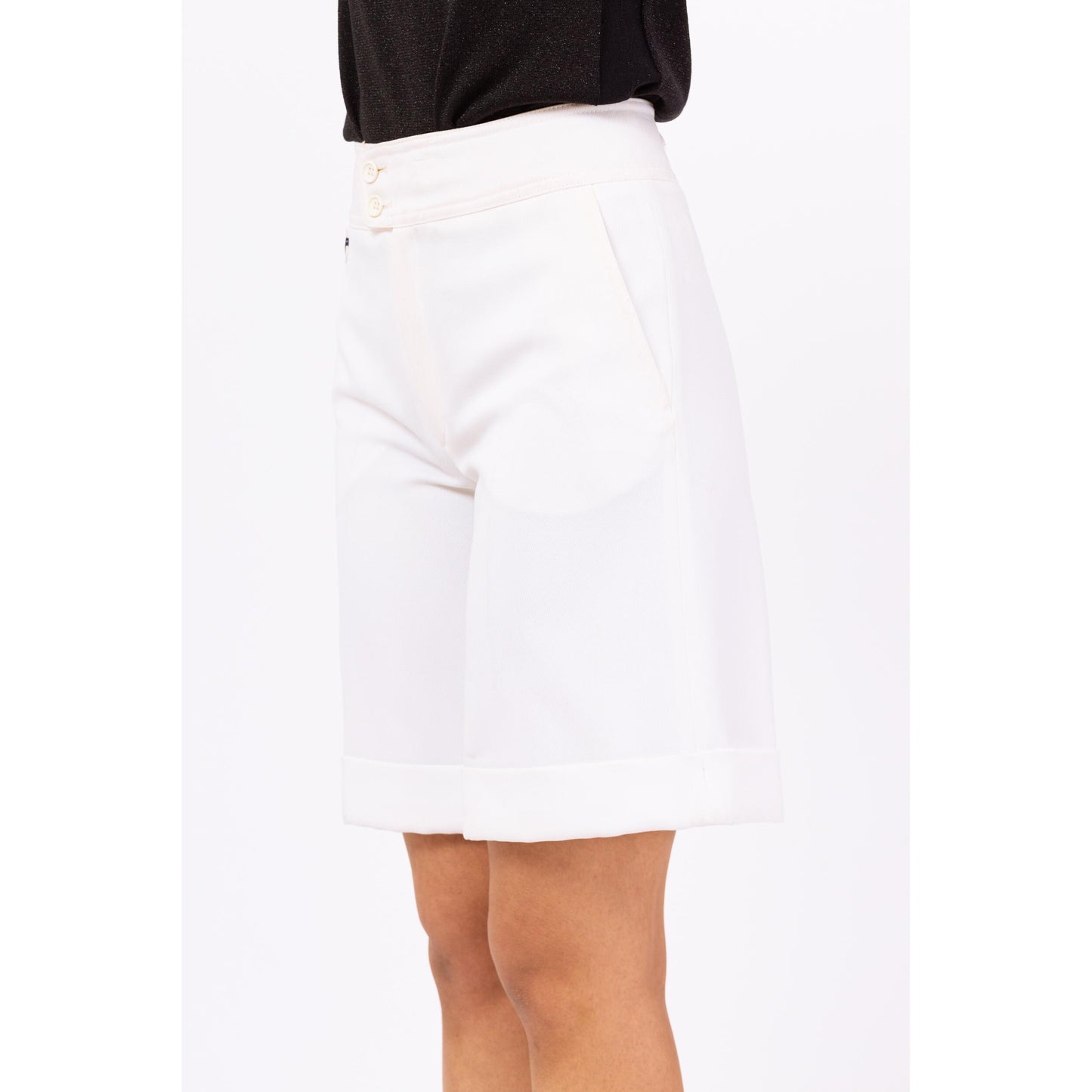 Vintage 80s Bogner White Tennis Shorts NWT - Small, 27" Waist | Deadstock High Waisted Athletic Shorts, Long Inseam Sportswear Shorts