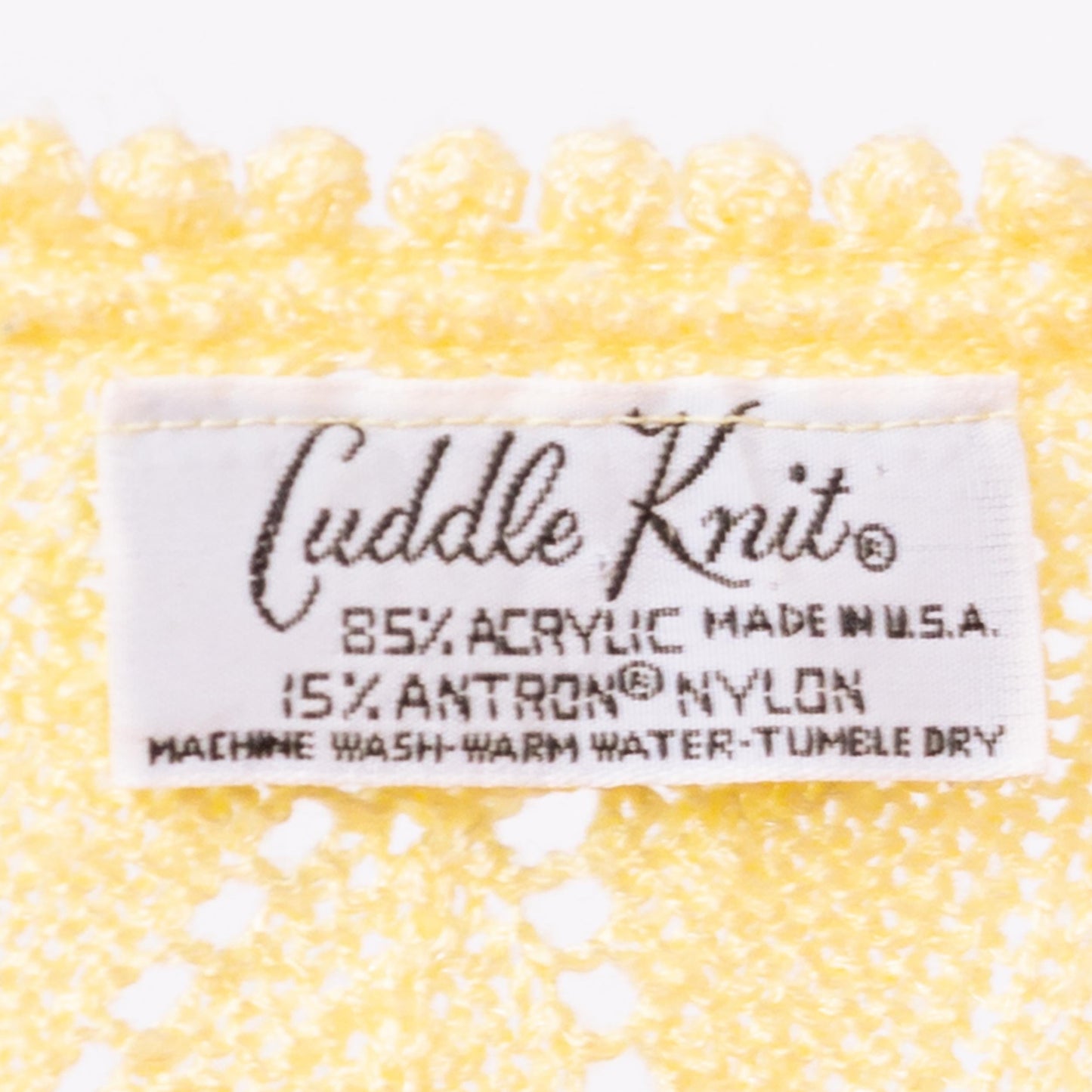 Vintage 70s Butter Yellow Eyelet Knit Sweater - Medium | Boho Lightweight Knit Pullover, Cottagecore Pastel Spring Sweater