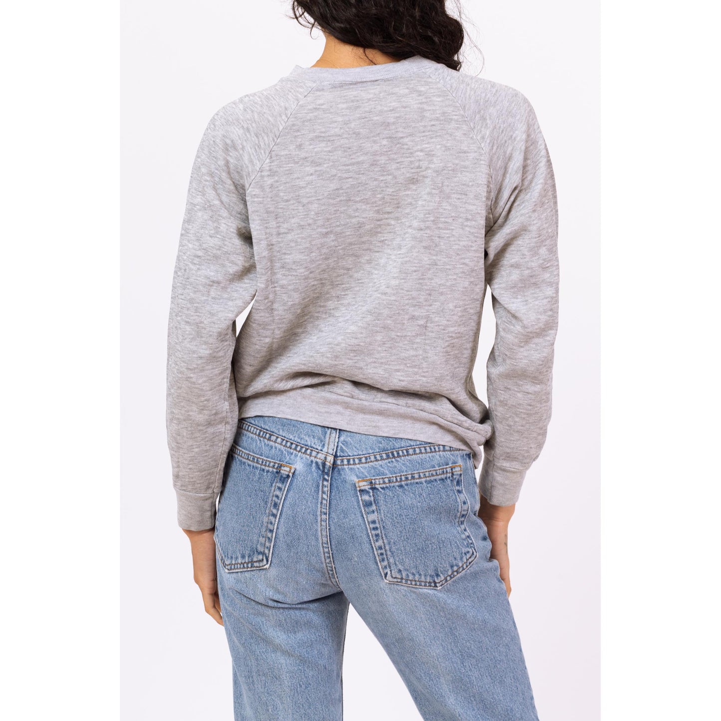 Vintage 80s Ohio State Sweatshirt - Medium | Lightweight Grey College Football Pullover Sweater, NCAA Crewneck Top