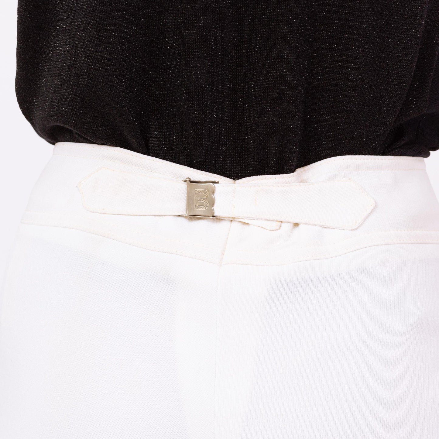 Vintage 80s Bogner White Tennis Shorts NWT - Small, 27" Waist | Deadstock High Waisted Athletic Shorts, Long Inseam Sportswear Shorts