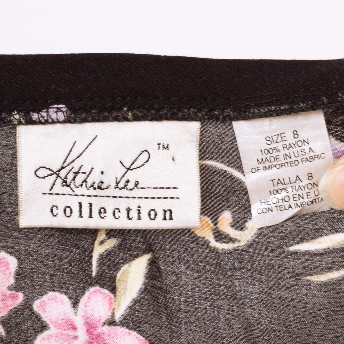 Vintage 90s Black Floral Boho Maxi Skirt - Medium, 28"-30" | High Waisted Grunge Long Spring Summer Rayon Skirt