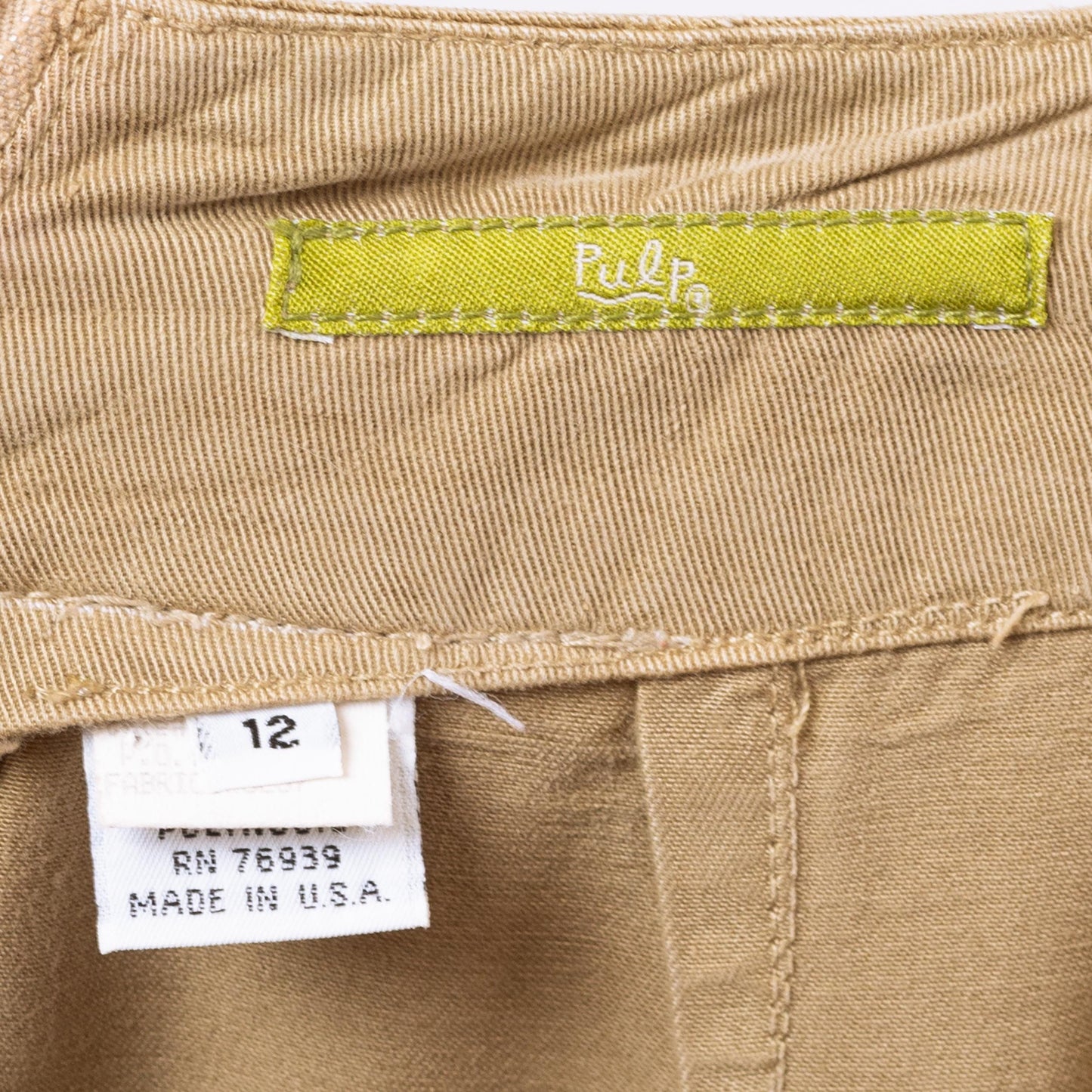 Vintage 90s Minimalist Soft Khaki Maxi Skirt - Large, 33" Waist | High Waisted Long Straight Skirt, Boho Earth Tone Neutral Skirt