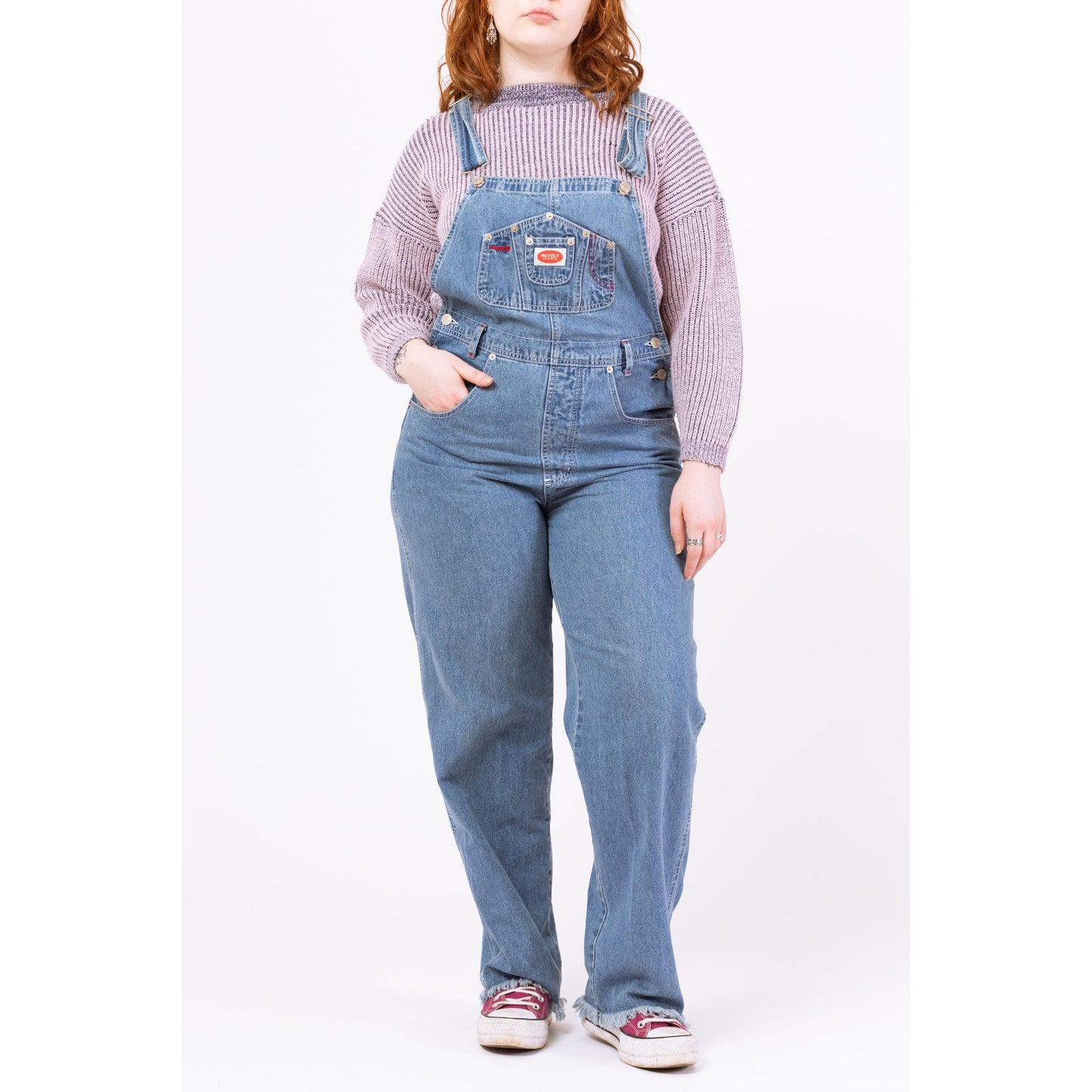 Vintage 90s Revolt Denim Overalls - Large | Women's Overalls, Grunge Blue Jean Carpenter Dungarees Overall Pants