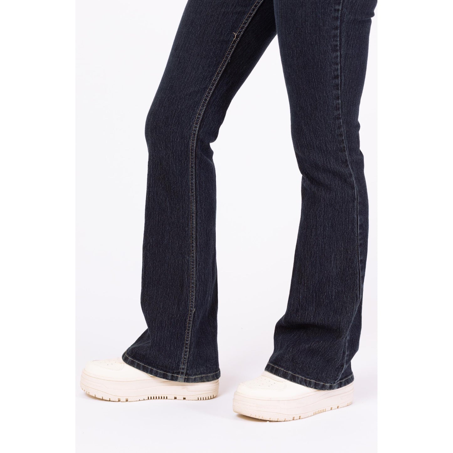 Vintage Y2K Low Rise Dark Wash Flared Jeans - Extra Small | 90s 2000s Jordache Exposed Button Fly Denim Bootcut Flares