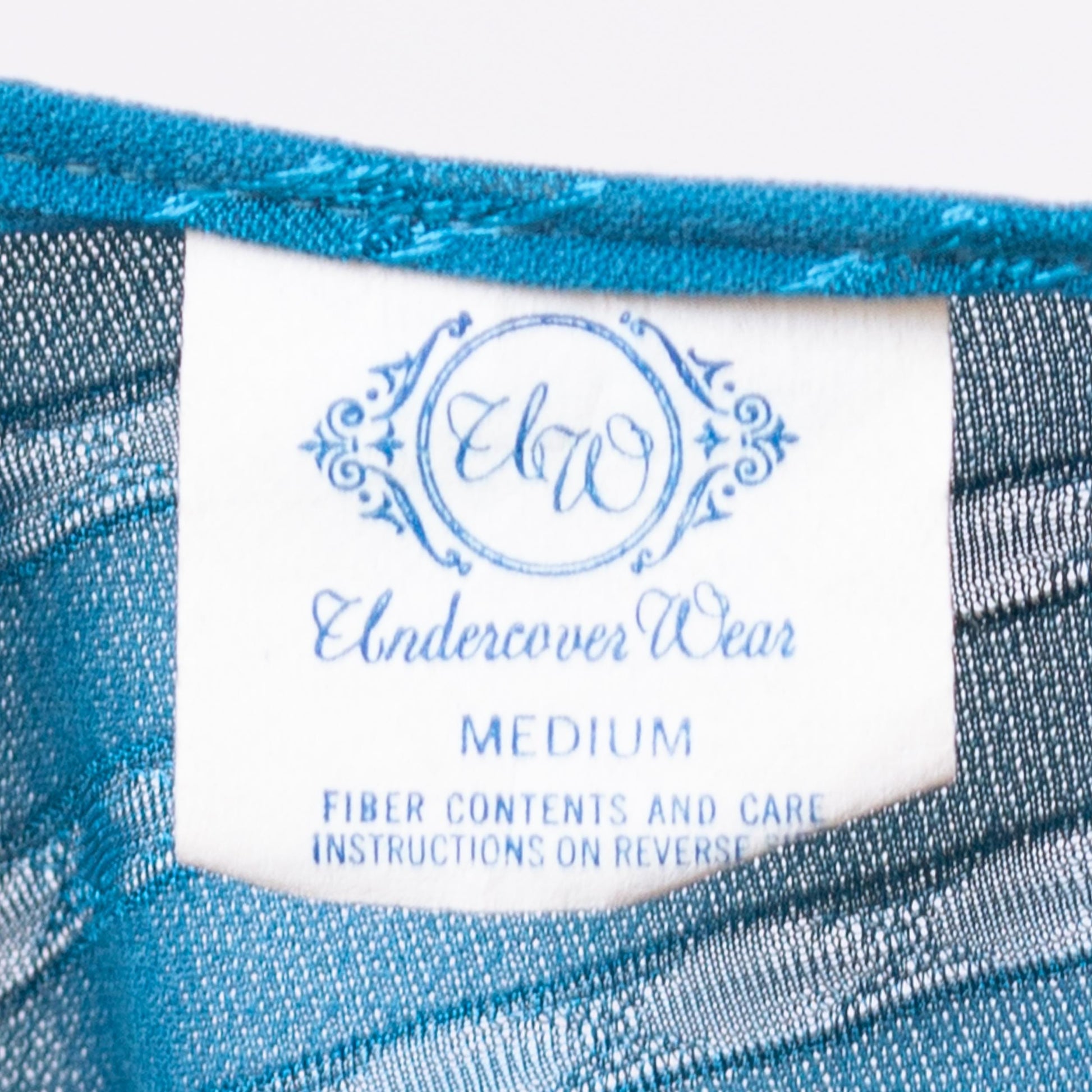 Vintage 70s Teal Blue Maxi Loungewear Slip Dress - Medium | Boho Striped Sleeveless Peignoir Lounge Nightgown