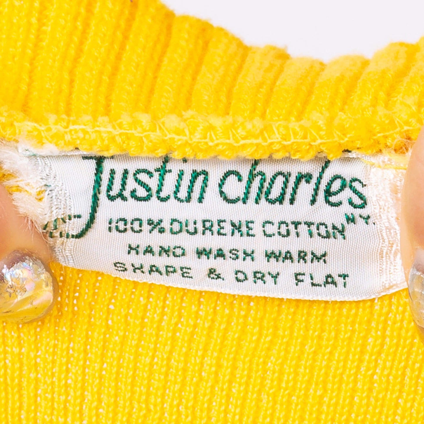 Vintage 70s Yellow Knit Crop Top - Petite XS | Retro Cuffed Short Sleeve Cropped Cotton Sweater Shirt