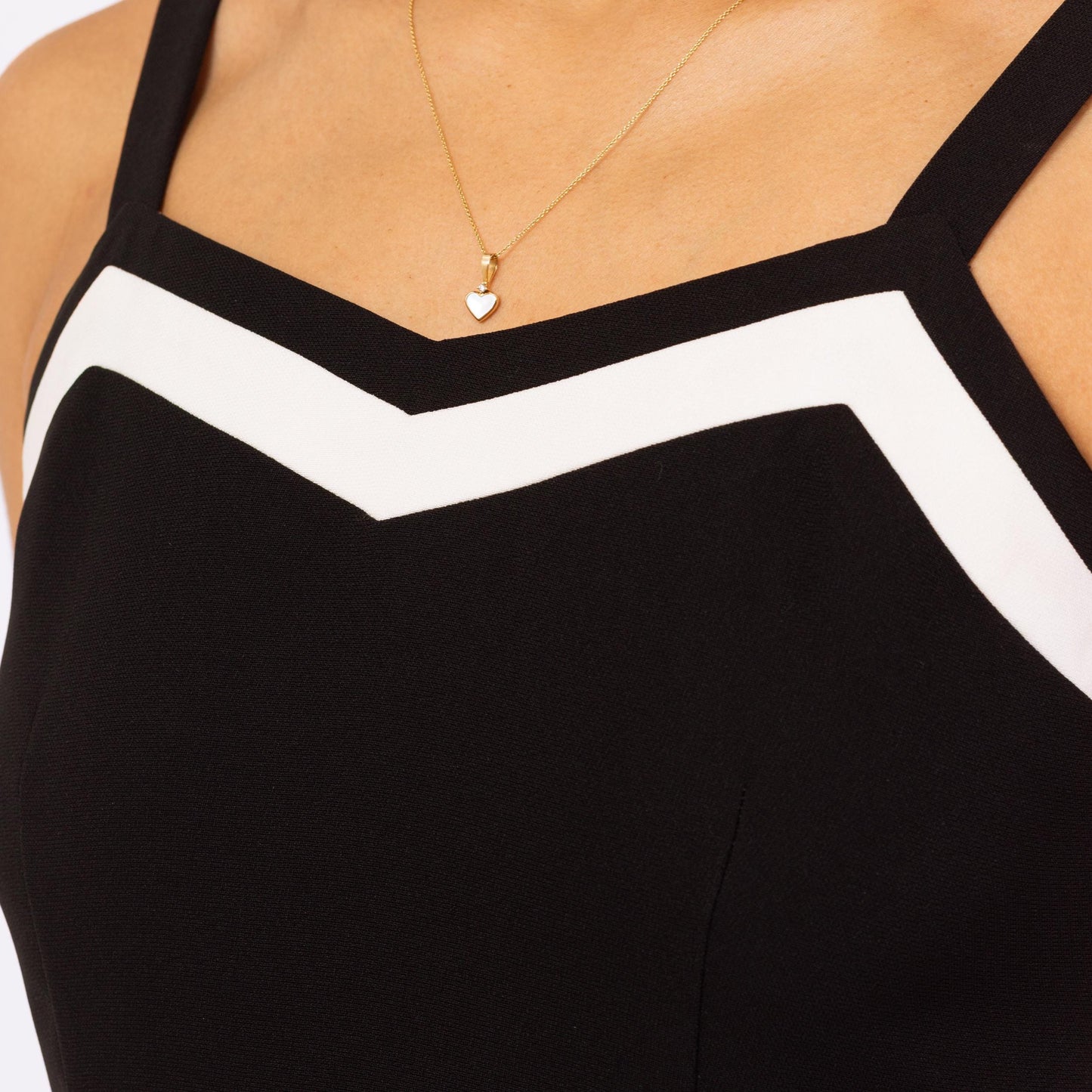 Vintage 90s Black & White Cocktail Mini Dress - Extra Small | Minimalist Sleeveless Sheath Party Dress