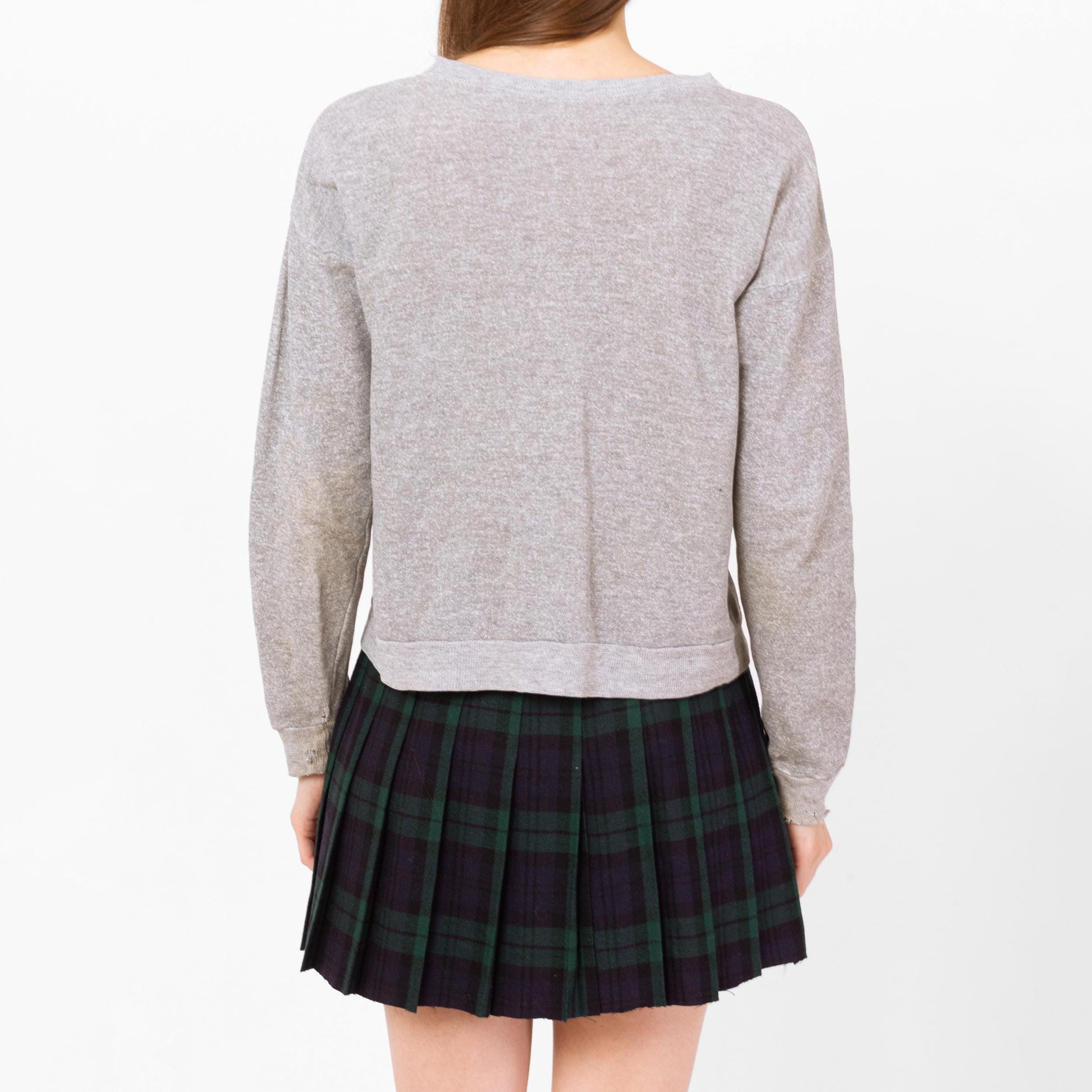 Vintage 60s Boston City Of Champions Sports Team Sweatshirt - Men's Small, Women's Medium | Red Sox Bruins Celtics Patriots Gray Crewneck