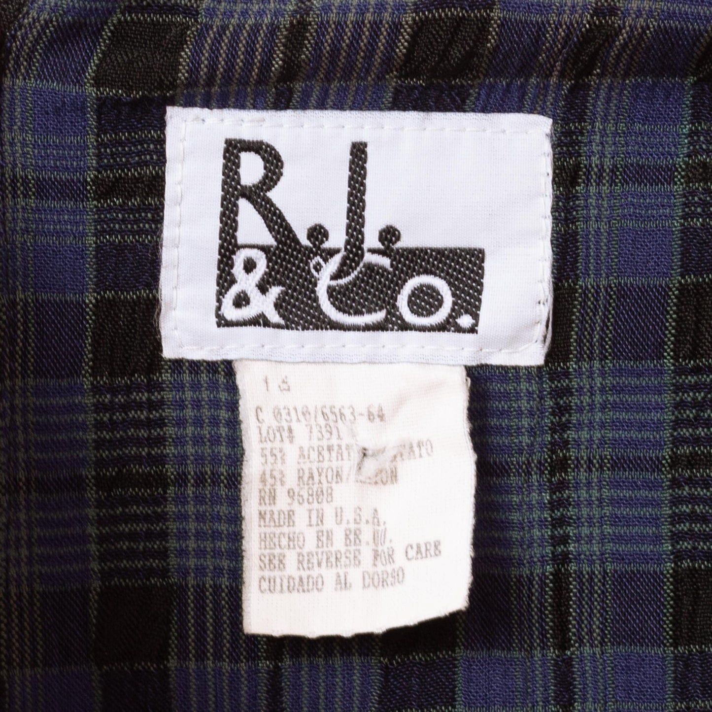 Vintage 90s Midnight Blue Plaid Maxi Dress - Large | Grunge Dark Academia Button Front High Slit Tie Back Dress