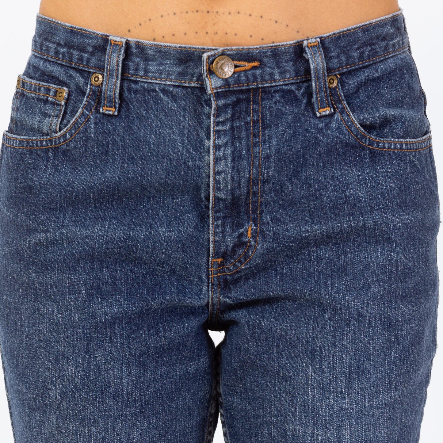 Vintage 90s Dark Wash Mid Rise Jeans - Small, 27" Waist | Eddie Bauer Cut Off Bootcut Ankle Jeans