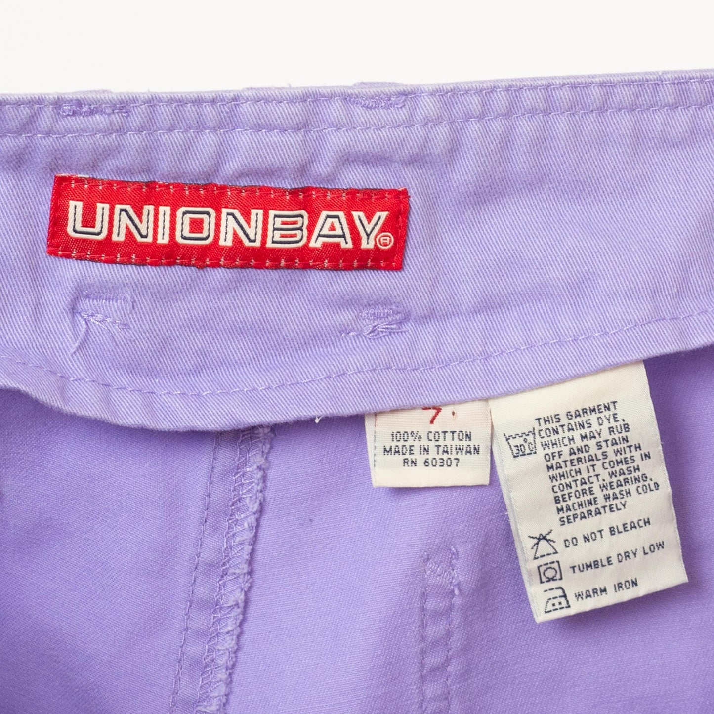 Vintage 90s Purple Button Fly Shorts - Small | Mid Rise Cotton Twill Exposed Button Fly Summer Shorts