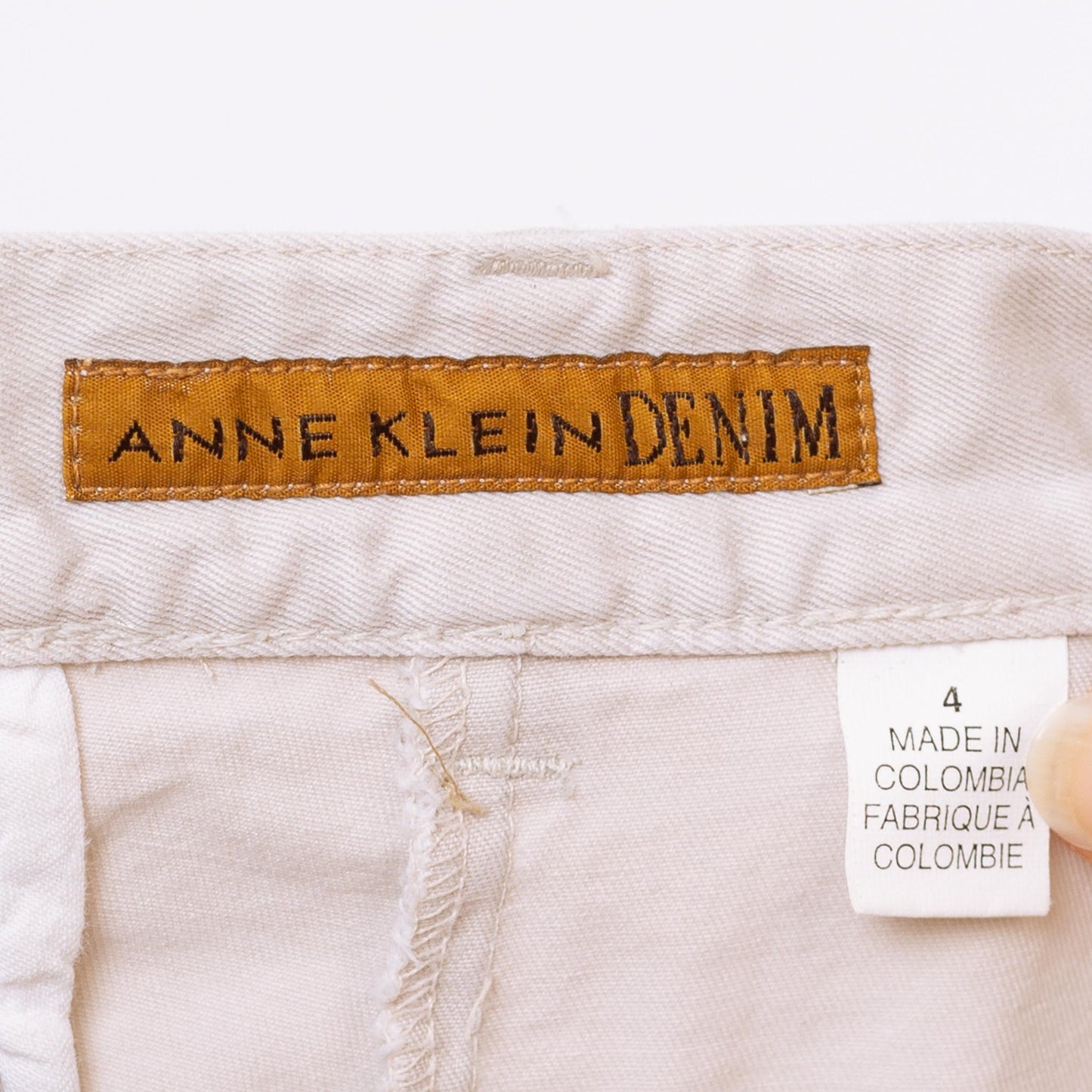 Vintage 90s Anne Klein Khaki High Waisted Shorts - Small, 26" Waist | Minimalist Pleated Casual Cotton Shorts