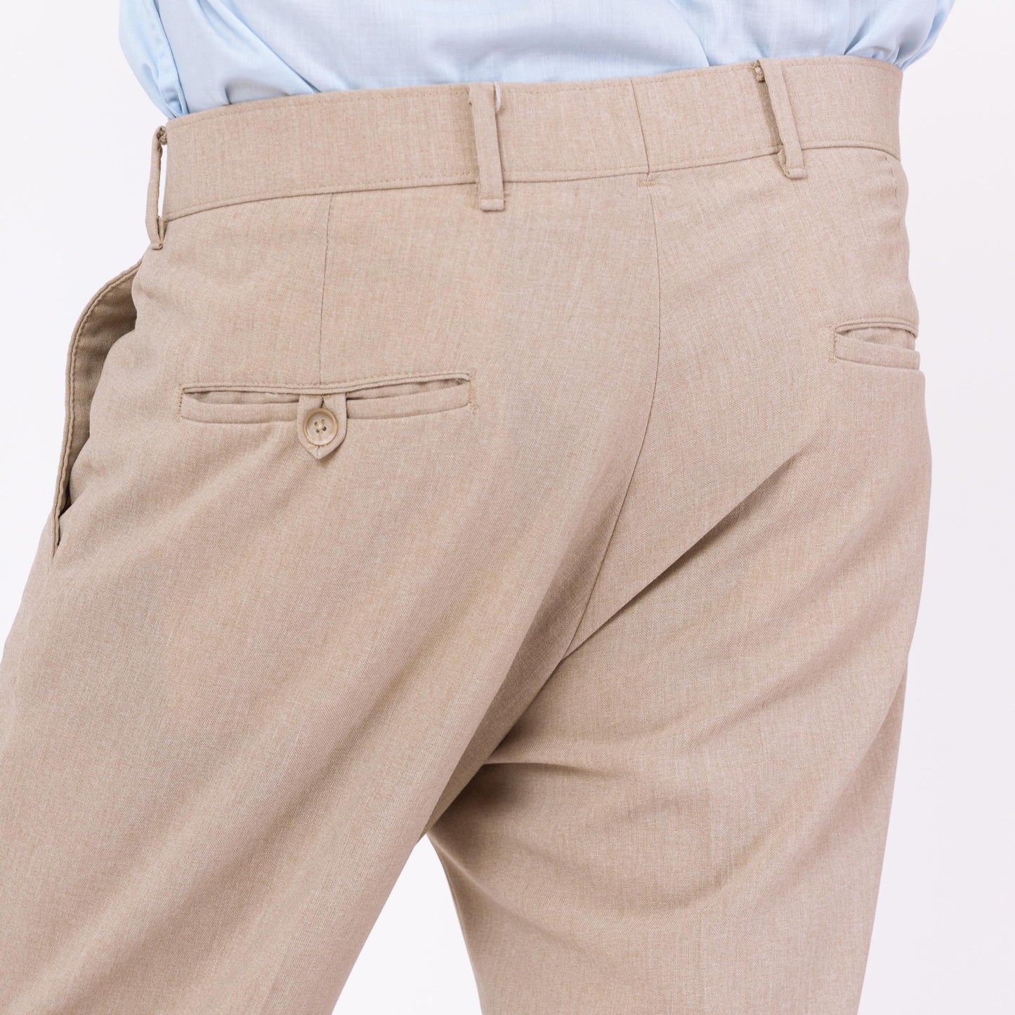 Vintage 70s Levi's Action Slacks - 34x31 | Minimalist Taupe Trousers Bootcut Leg Dress Pants