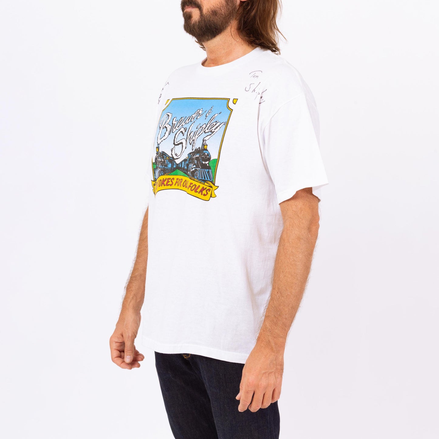 Vintage 90s Brewer & Shipley Autographed T Shirt - Extra Large | Signed Folk Rock Music Band Graphic Tee