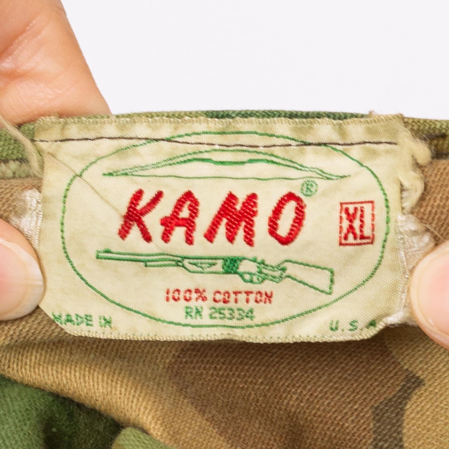 Vintage 60s 70s Kamo Reversible Mitchell Camo Hunting Jacket - Extra Large | Cotton Camouflage Zip Up Lightweight Army Surplus Coat