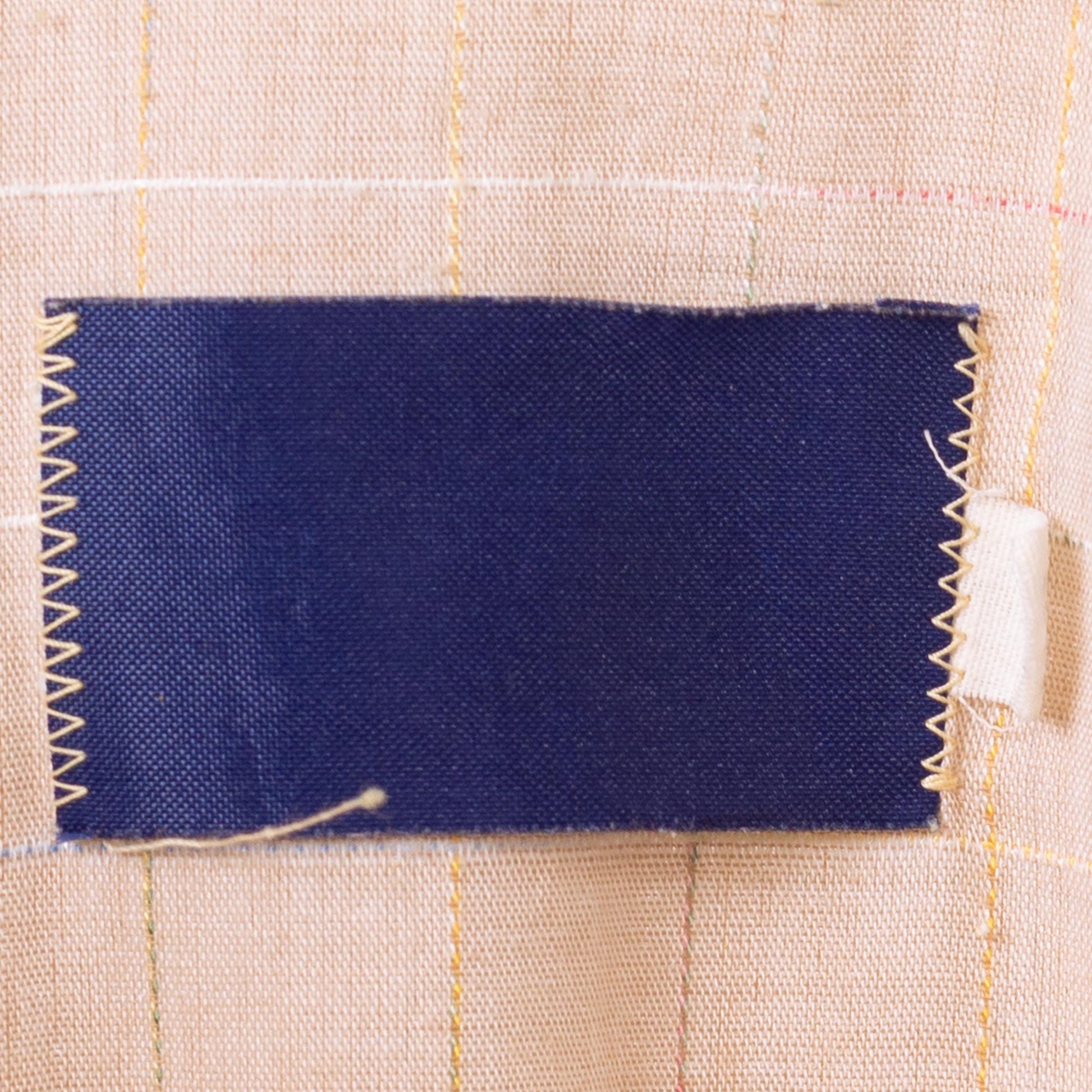 Vintage 70s Rainbow Stitched Pearl Snap Western Shirt - Medium | Taupe Plaid Button Up Long Sleeve Collared Top