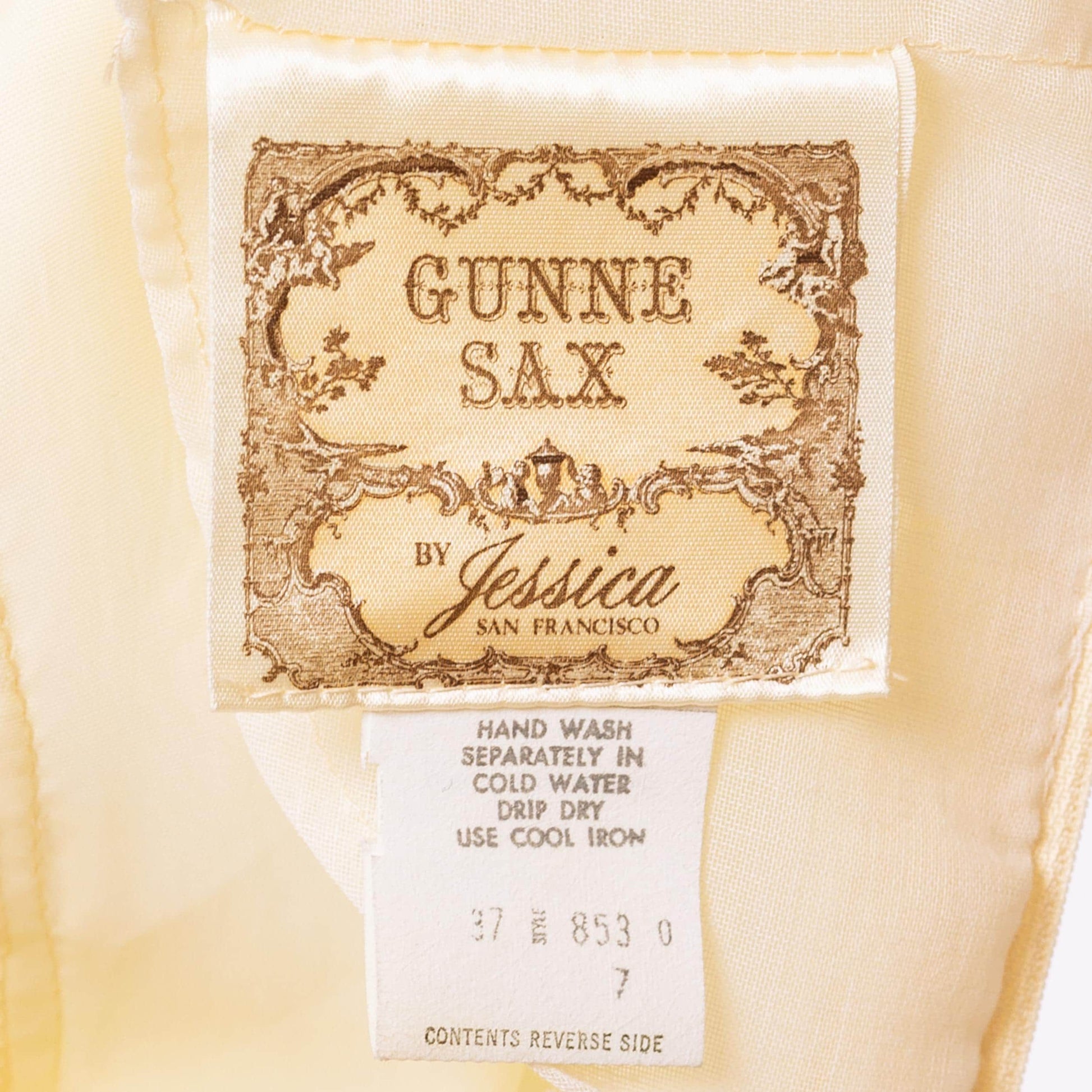 Vintage 70s Gunne Sax Cream Lace Prairie Maxi Dress - Extra Small | Boho Sheer Balloon Sleeve Renaissance Hippie Wedding Gown