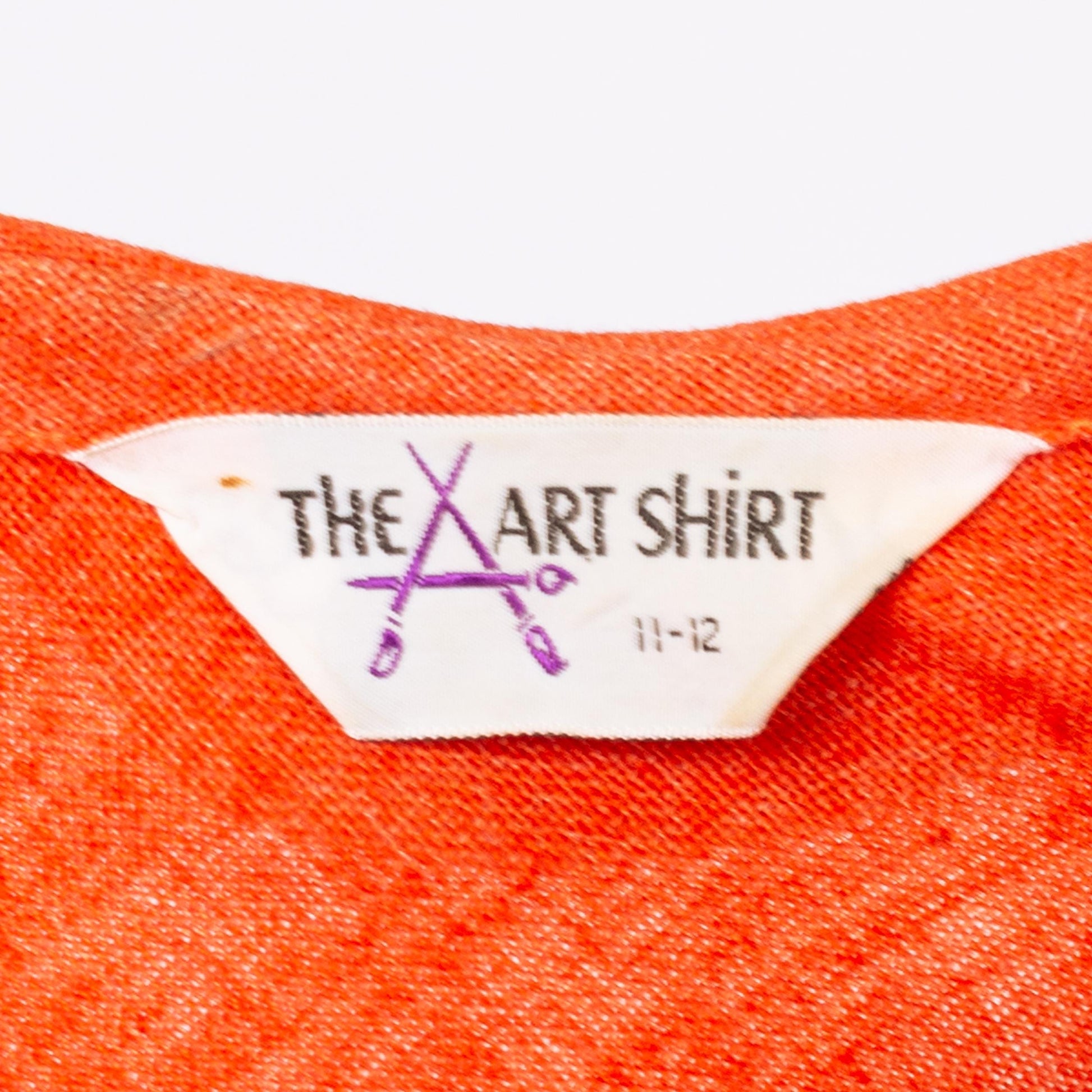 Vintage 70s Mod Orange Mini Shirtdress - Medium | Retro Sleeveless Button Up A Line Shift Dress