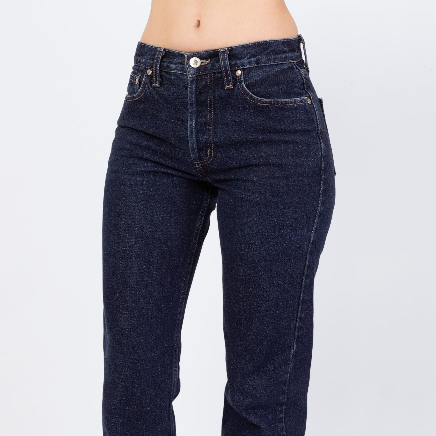 Vintage 90s Dark Wash Mid Rise Jeans - Extra Small