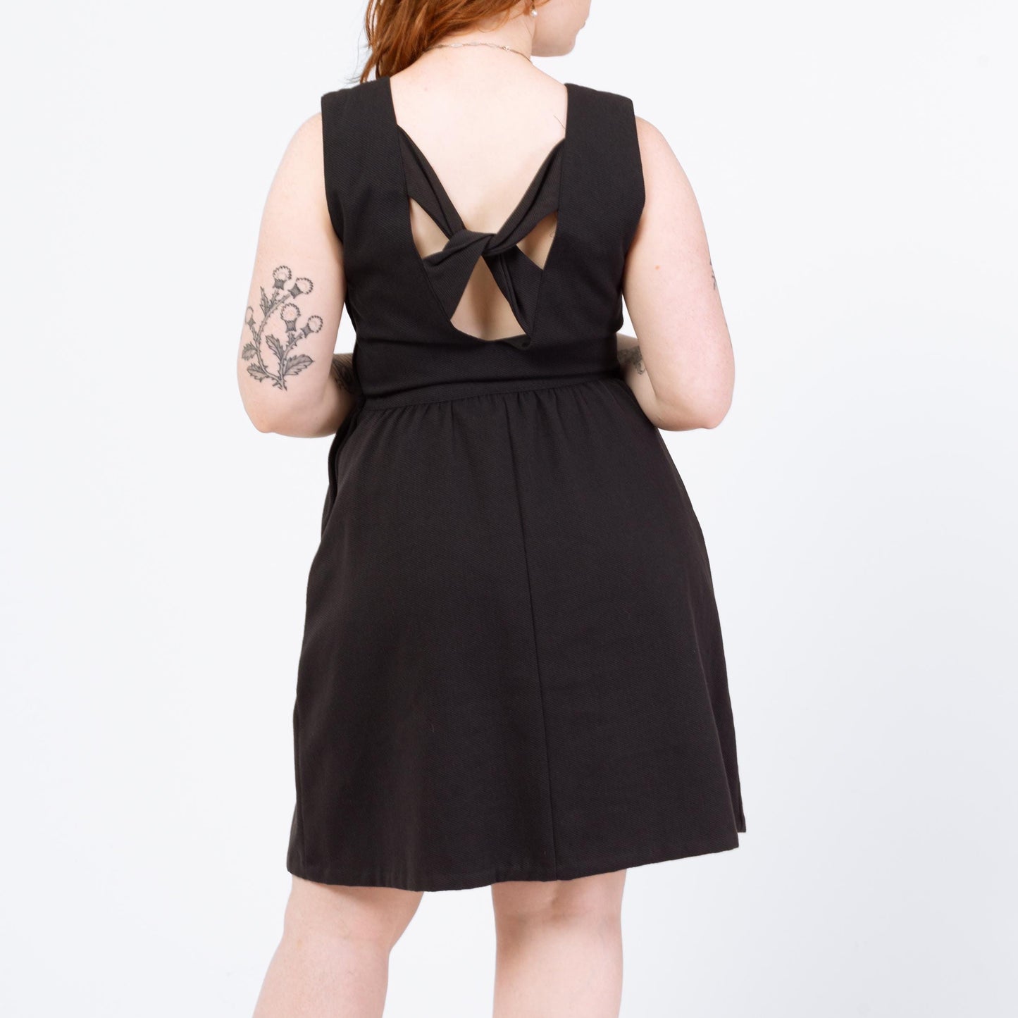 Vintage 80s Lanz Keyhole Back Little Black Dress - Medium