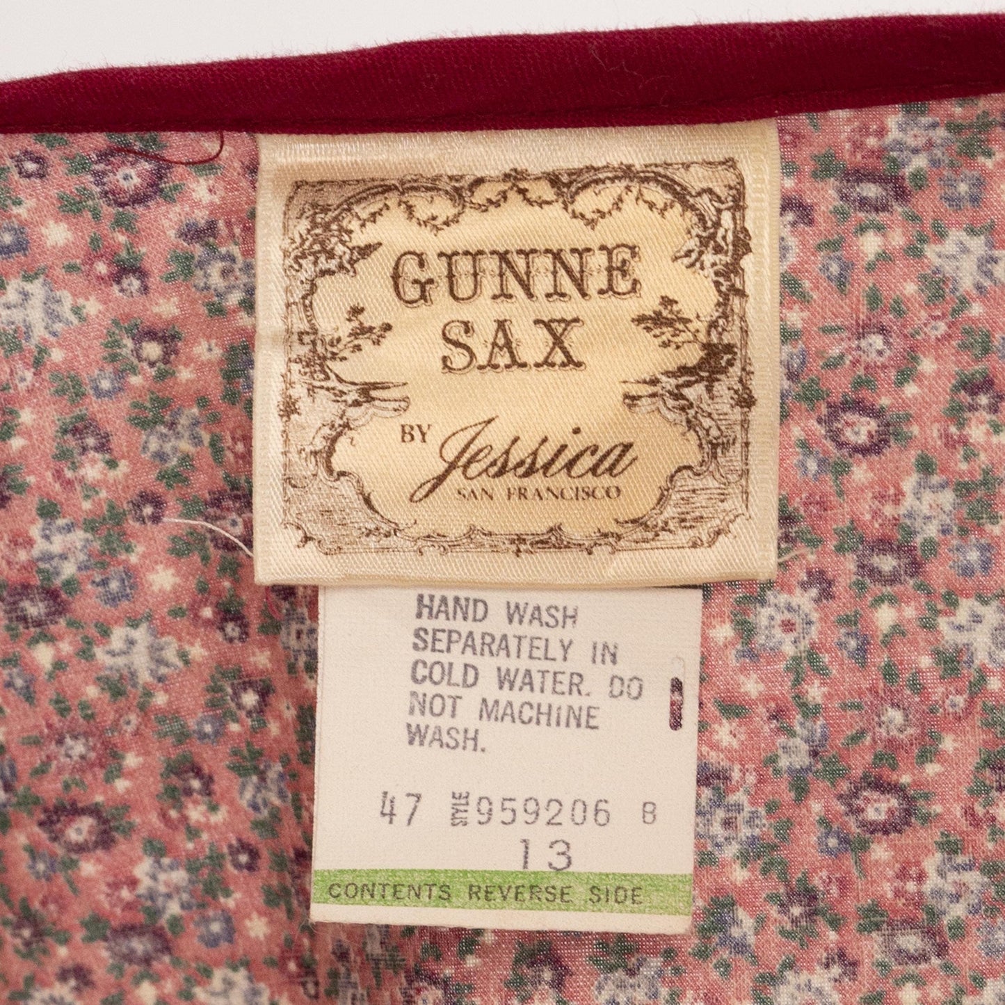 Vintage 70s Gunne Sax Calico Dress & Bolero Jacket - Medium | Pink Purple Floral Cottagecore Prairie Dress, Two Piece Matching Set