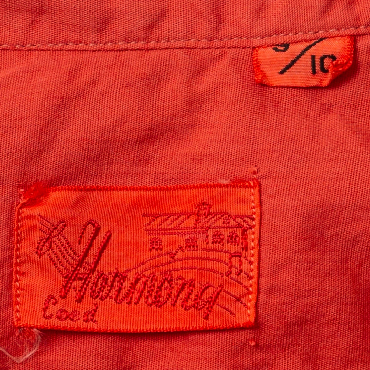 Vintage 50s 60s Salmon Pink Belted Shirtdress - Extra Small | Short Sleeve Ruffle Neck Button Up Mini Dress