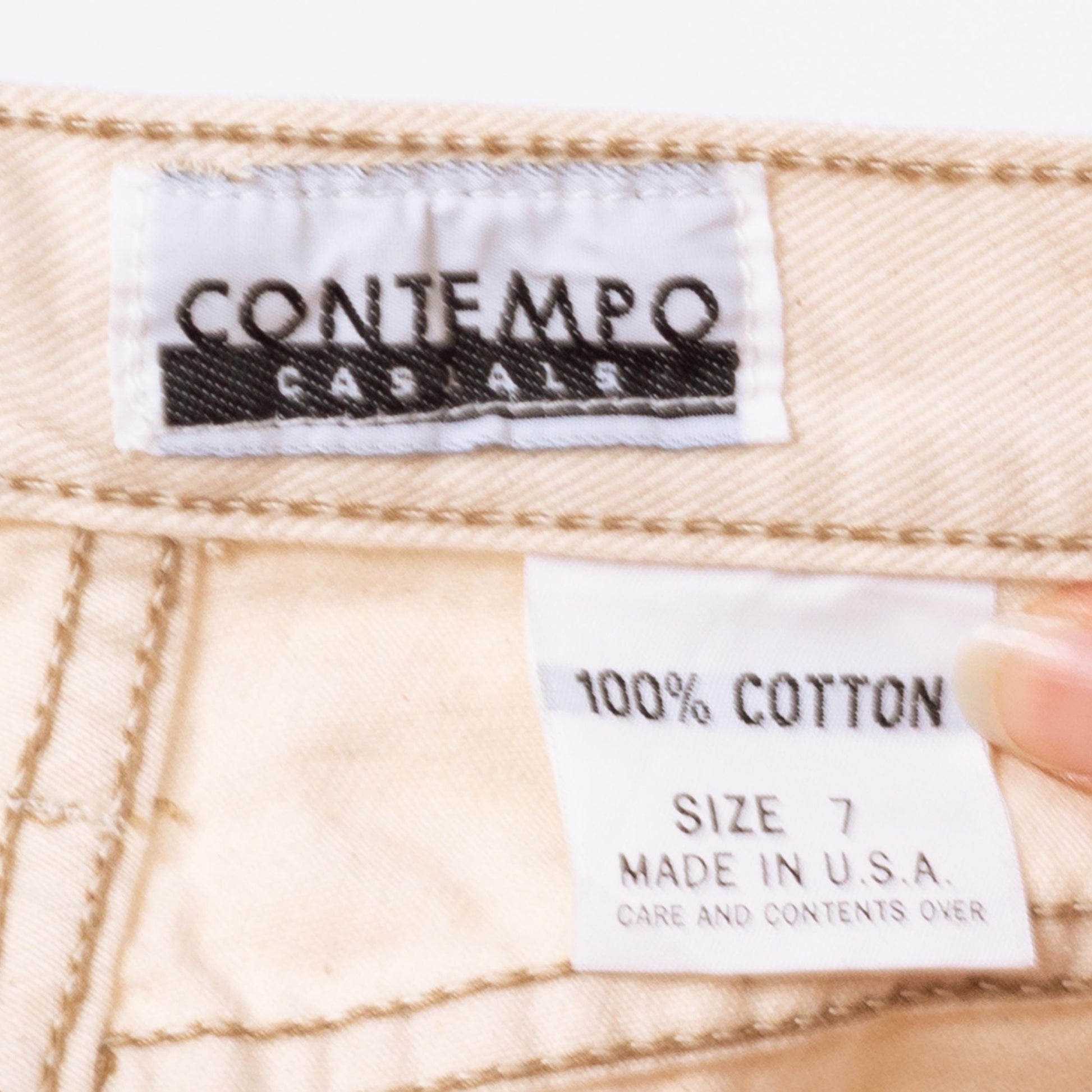 Vintage 90s Ecru High Waisted Jeans - Small, 26" Waist | Contempo Casuals Cream Off-White Straight Leg Denim Mom Jeans