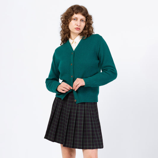 Vintage 60s Jantzen Teal Green Cardigan - Medium