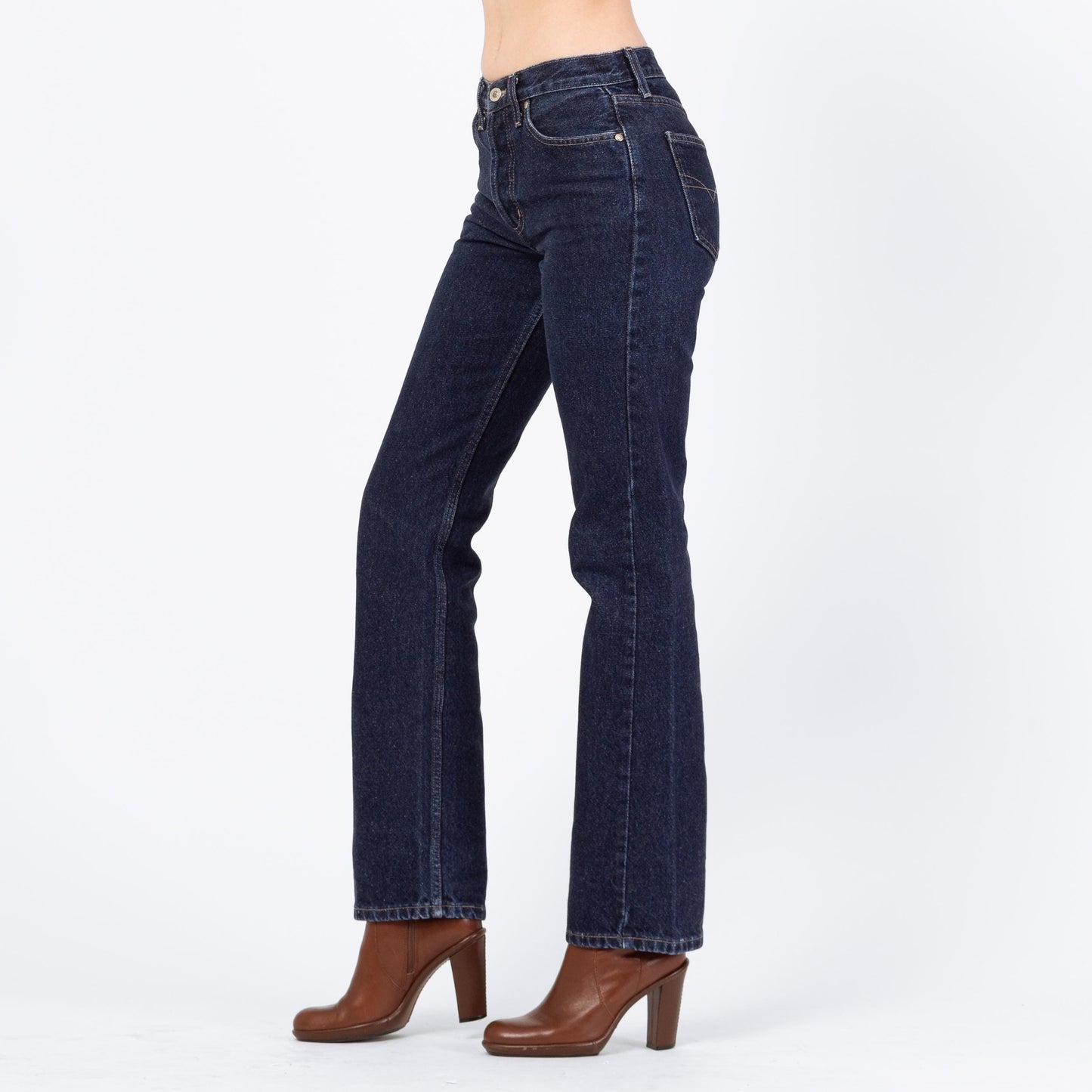 Vintage 90s Dark Wash Mid Rise Jeans - Extra Small