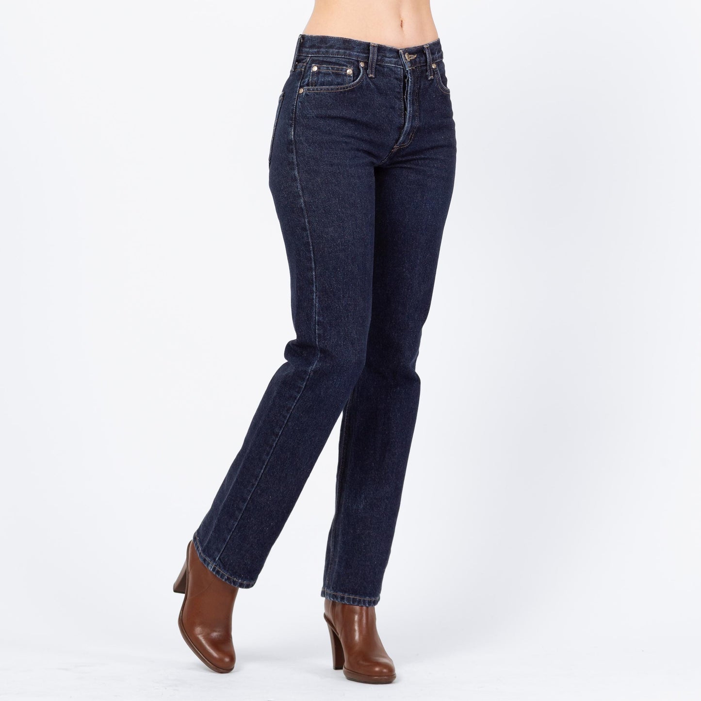 Vintage 90s Dark Wash Mid Rise Jeans - Extra Small