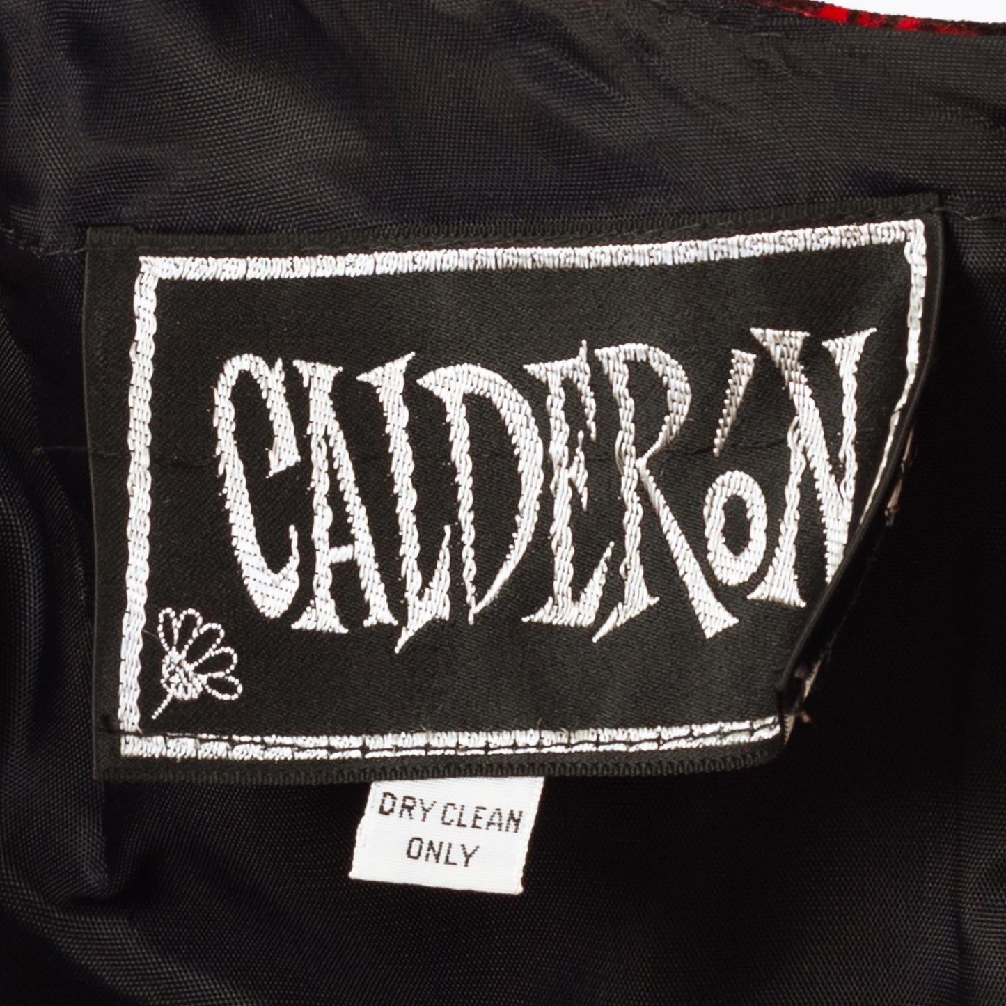 Vintage 70s Calderon Red & Black Paisley Velvet Maxi Dress - Medium | Gothic Mid Century Hostess Gown