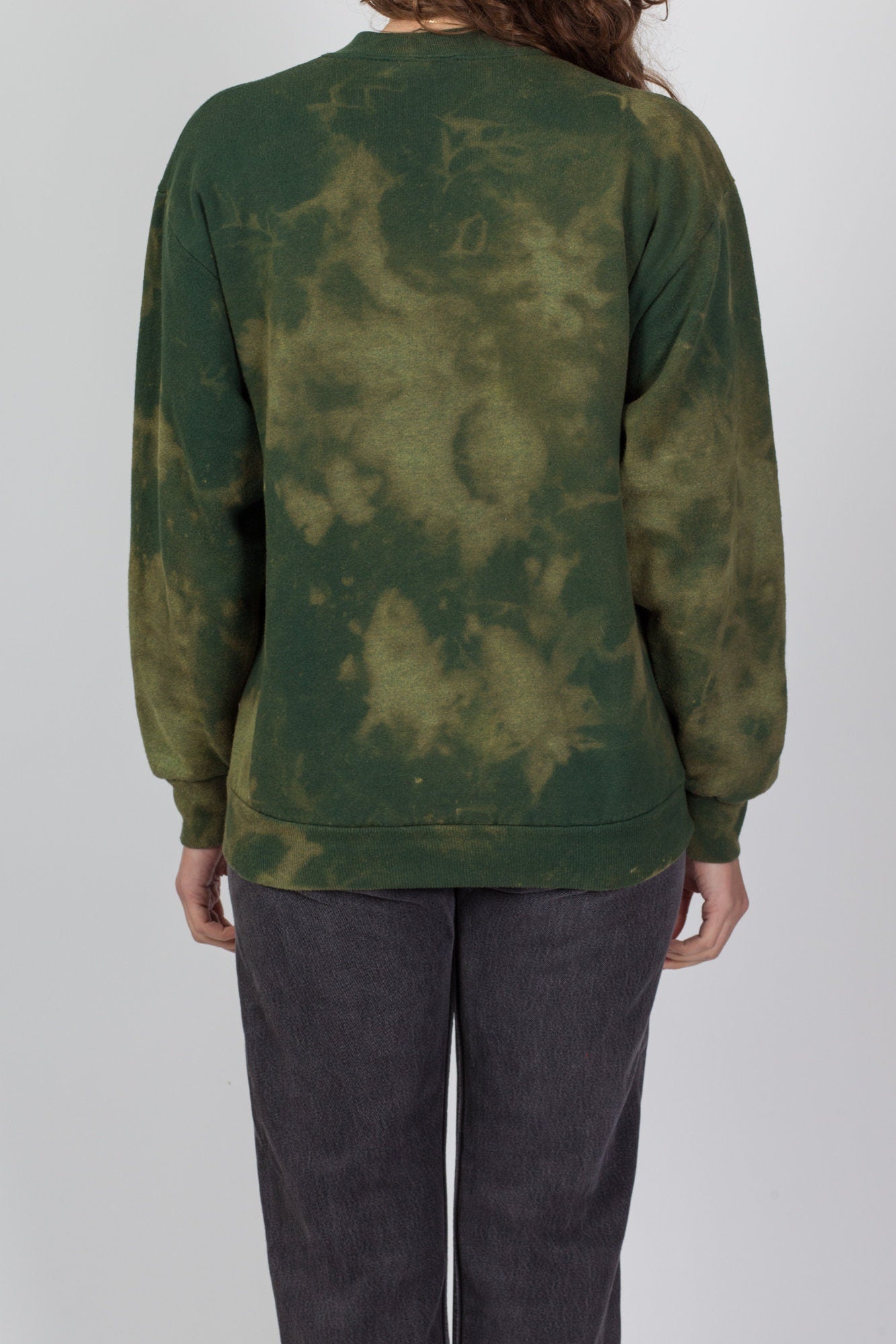 90s Ice Dye Varsity Patch Sweatshirts - Blue, Green, & Copper